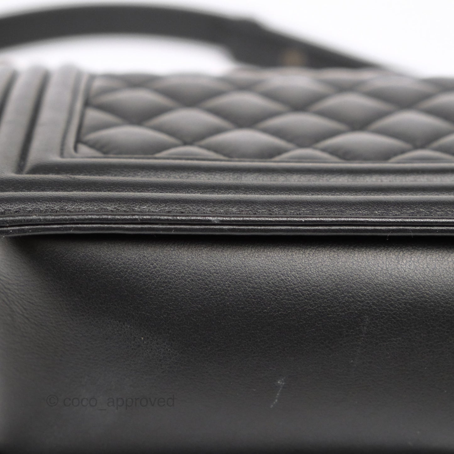 Chanel Medium Boy Quilted Black Calfskin Ruthenium Hardware
