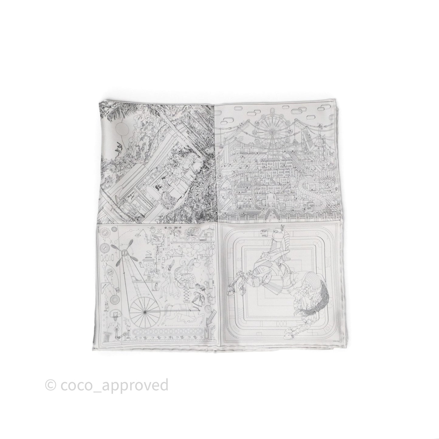 Hermès Silk Etonnant Double Face Scarf