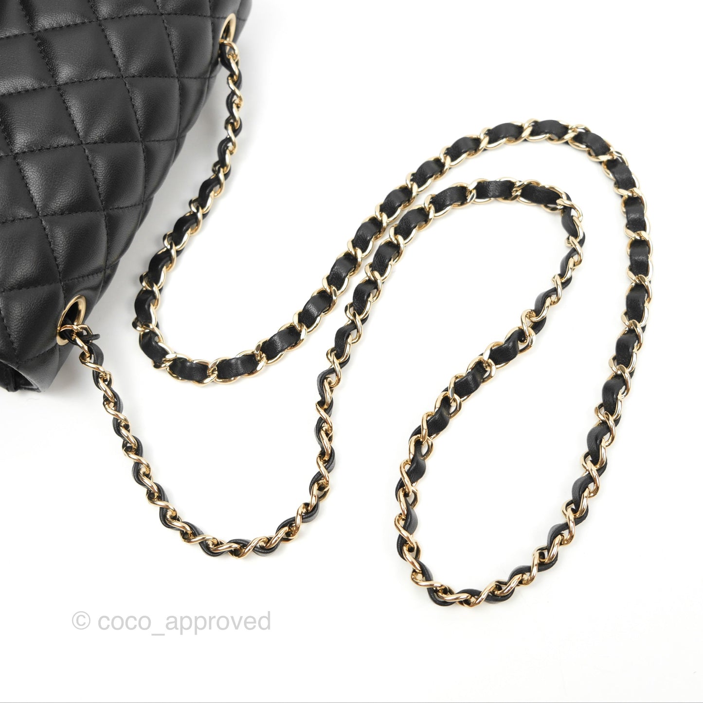 Chanel Quilted Mini Rectangular Black Lambskin Gold Hardware