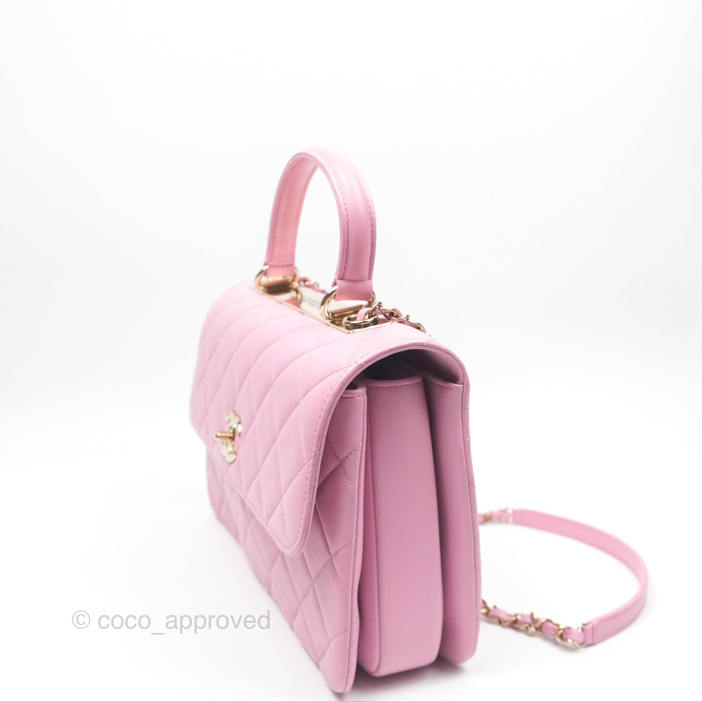 Chanel Medium Trendy CC Pink Lambskin Gold Hardware
