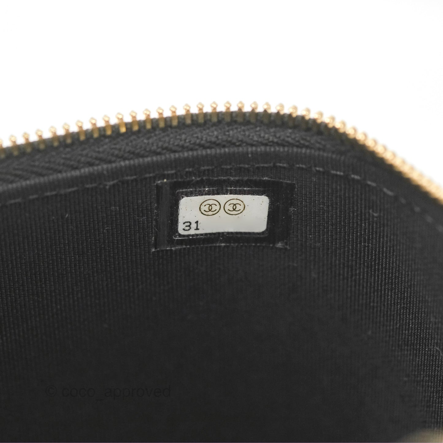 Chanel Vanity Rectangular Camellia Embossed Black Lambskin Gold Hardware 21S
