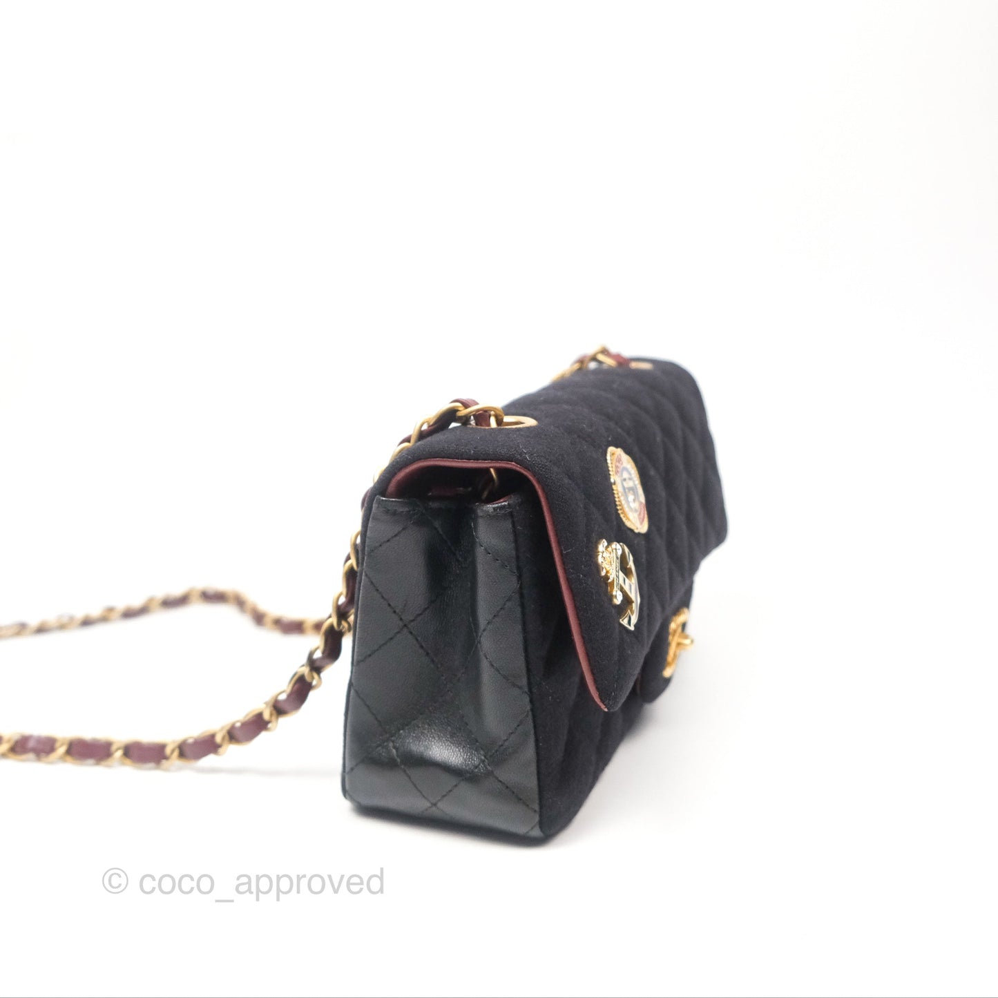 Chanel Paris-Hamburg Charms Mini Rectangular Flap Black 18C