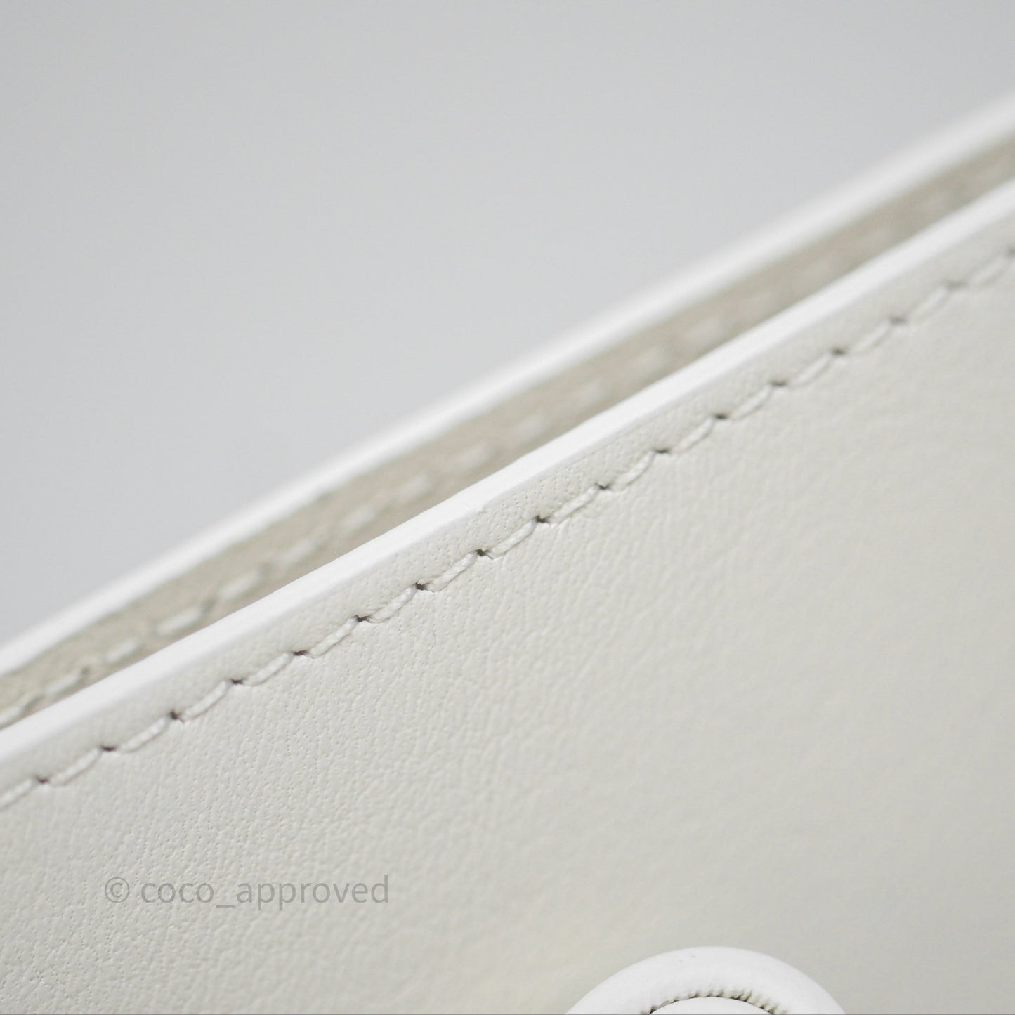 Loewe Dice Pocket in Classic Calfskin White