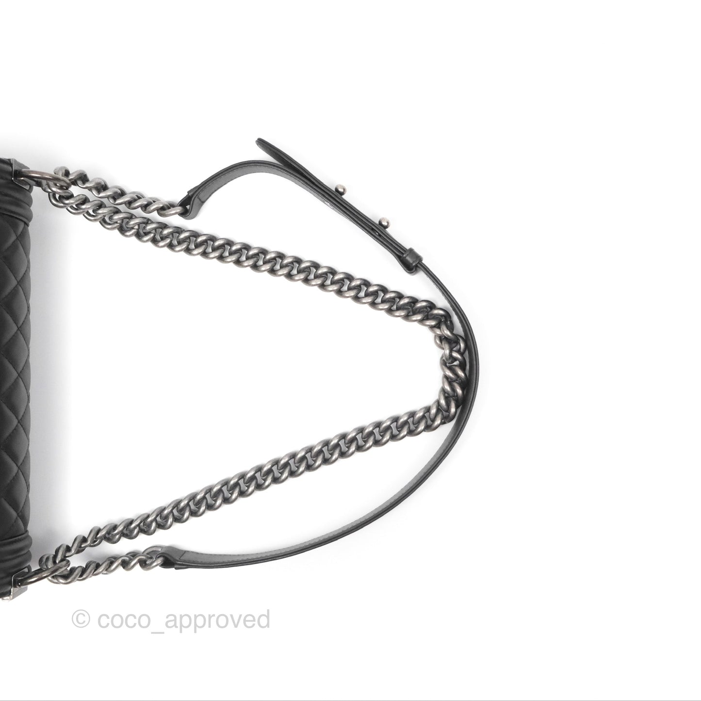 Chanel Medium Boy Quilted Black Calfskin Ruthenium Hardware