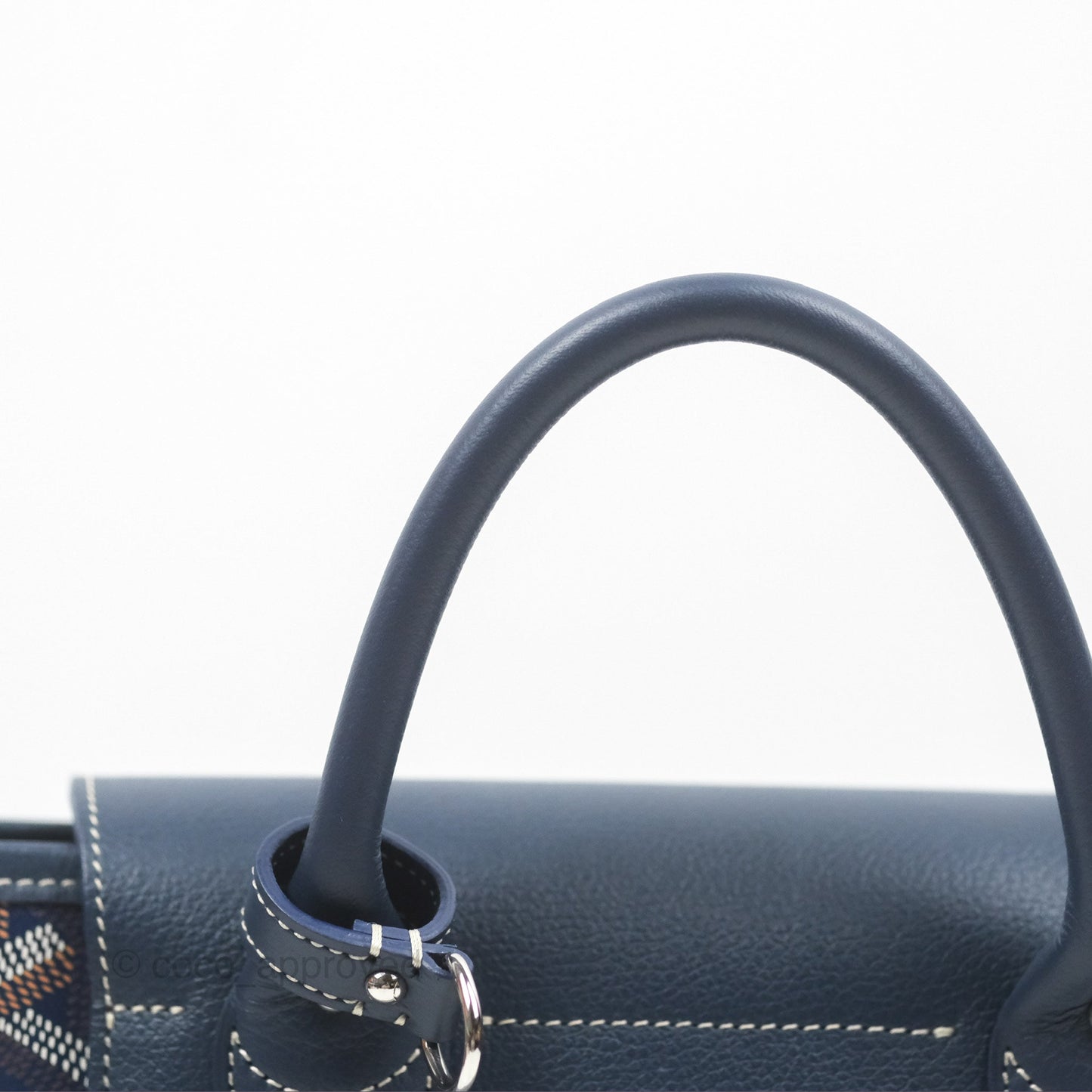 Goyard Mini Alpin Backpack Navy Blue Goyardine Calfskin