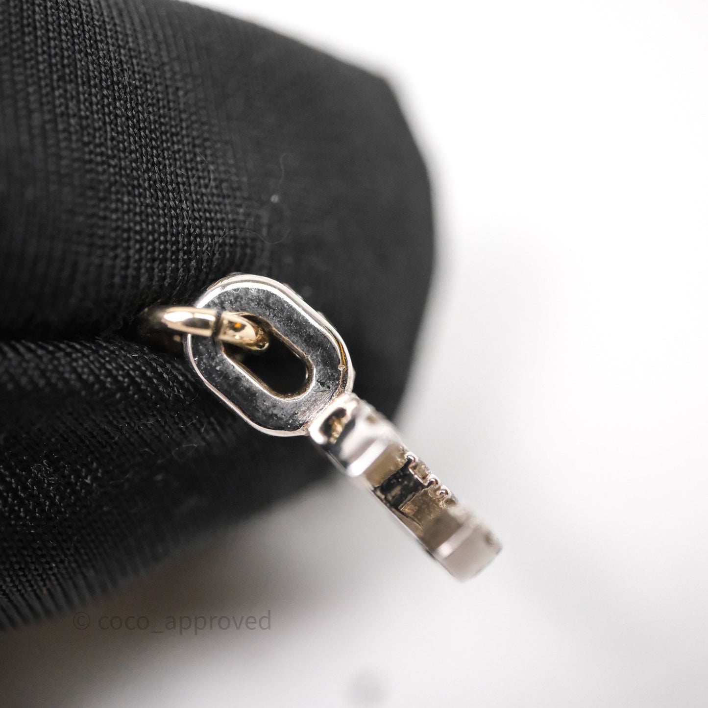 Chanel CC Crystal Drop Earrings Gold Tone 22S