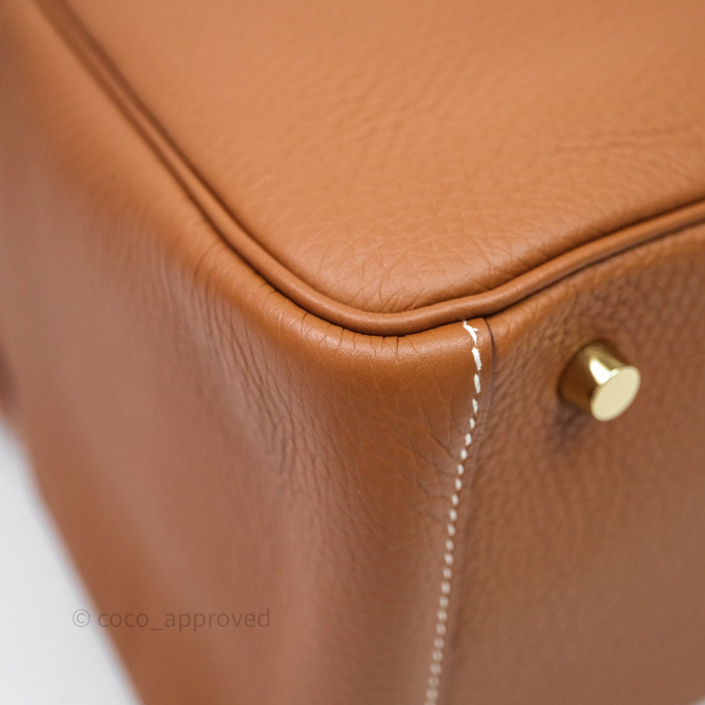 Hermès Lindy 30 Gold 37 Clemence Gold Hardware