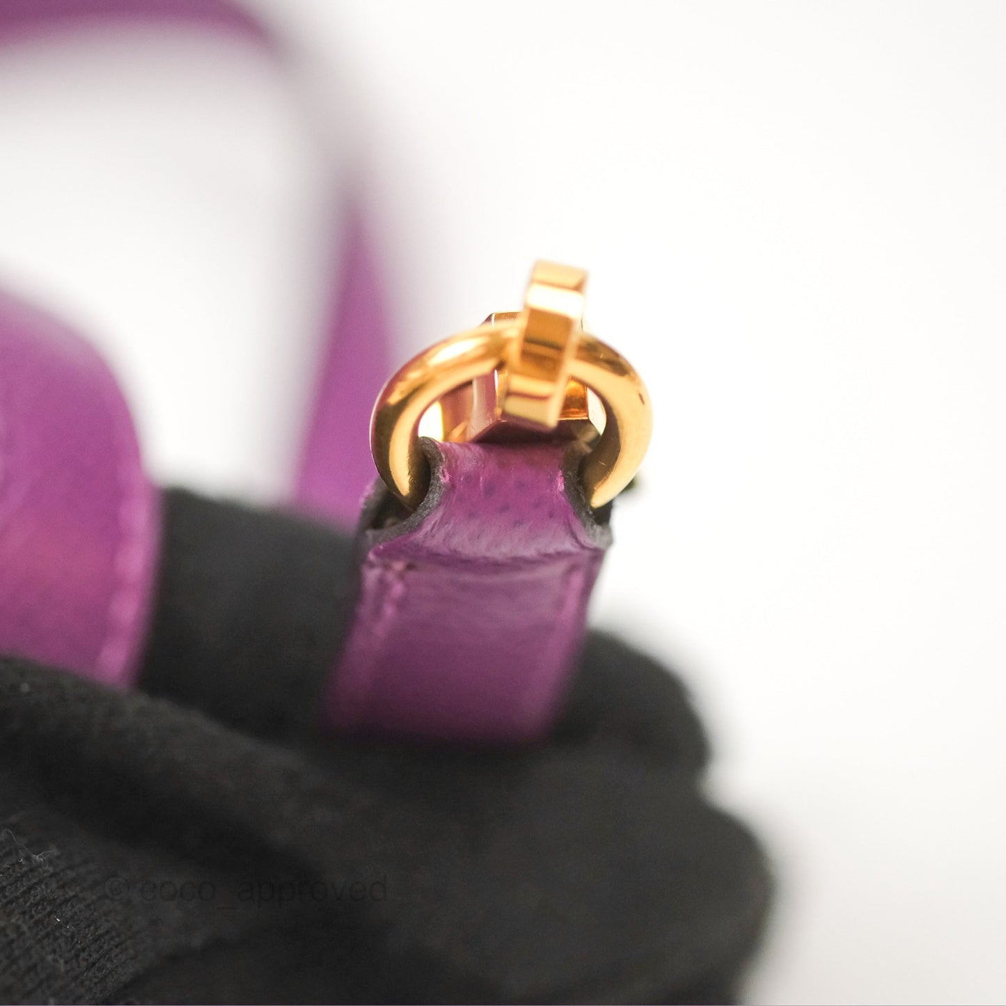 Hermès Bolide 1923 31 Purple Epsom Palladium Hardware