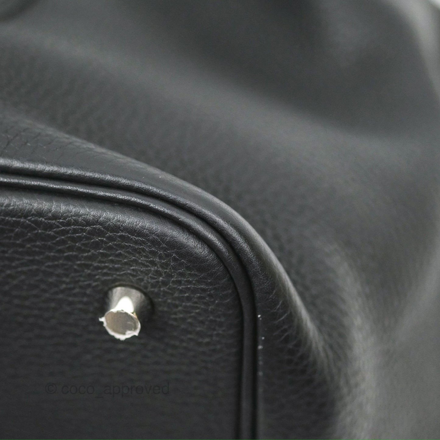 Hermès Picotin 22 Black Noir 89 Clemence Palladium Hardware