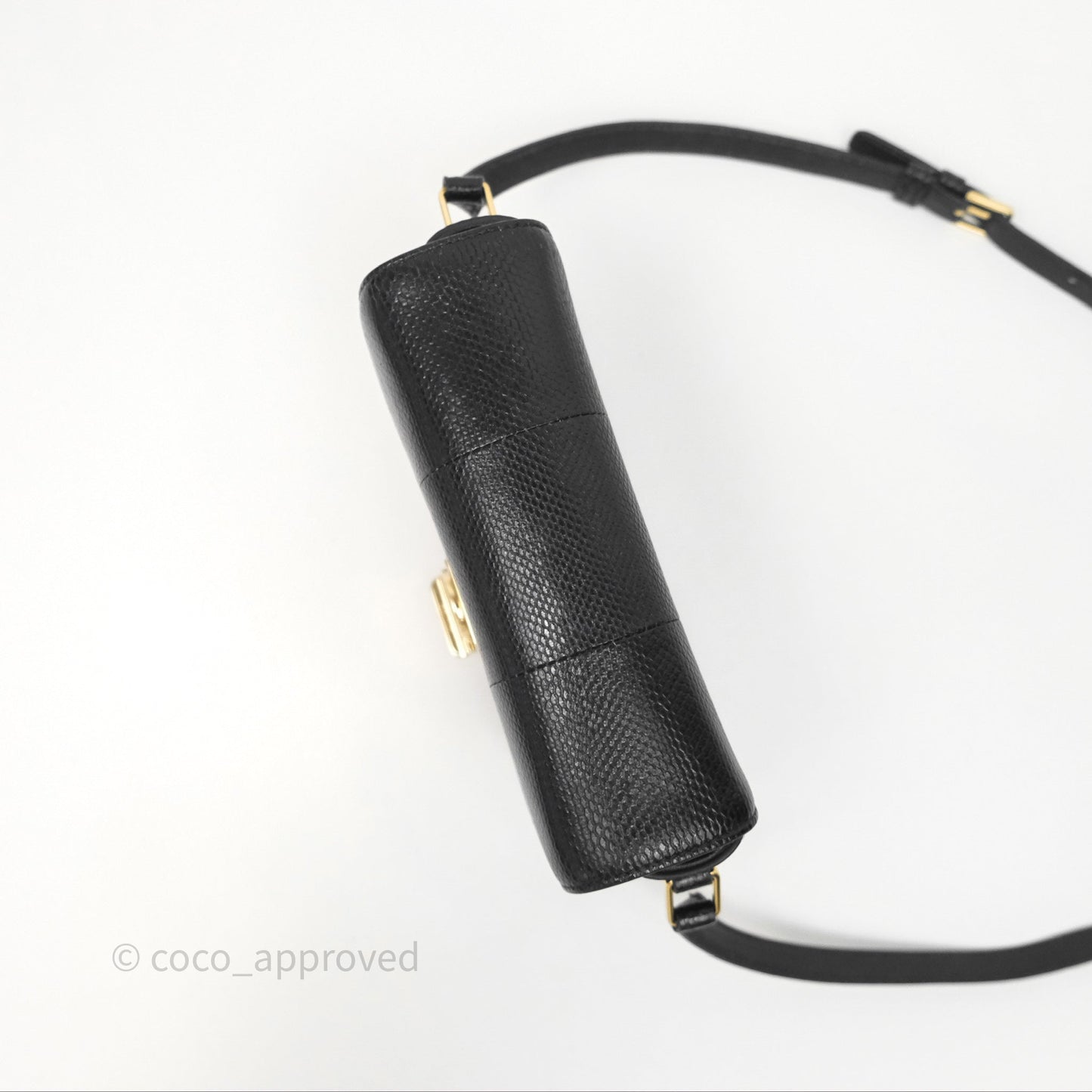 Celine Lizard Small Pampille C Bag Black Gold Hardware