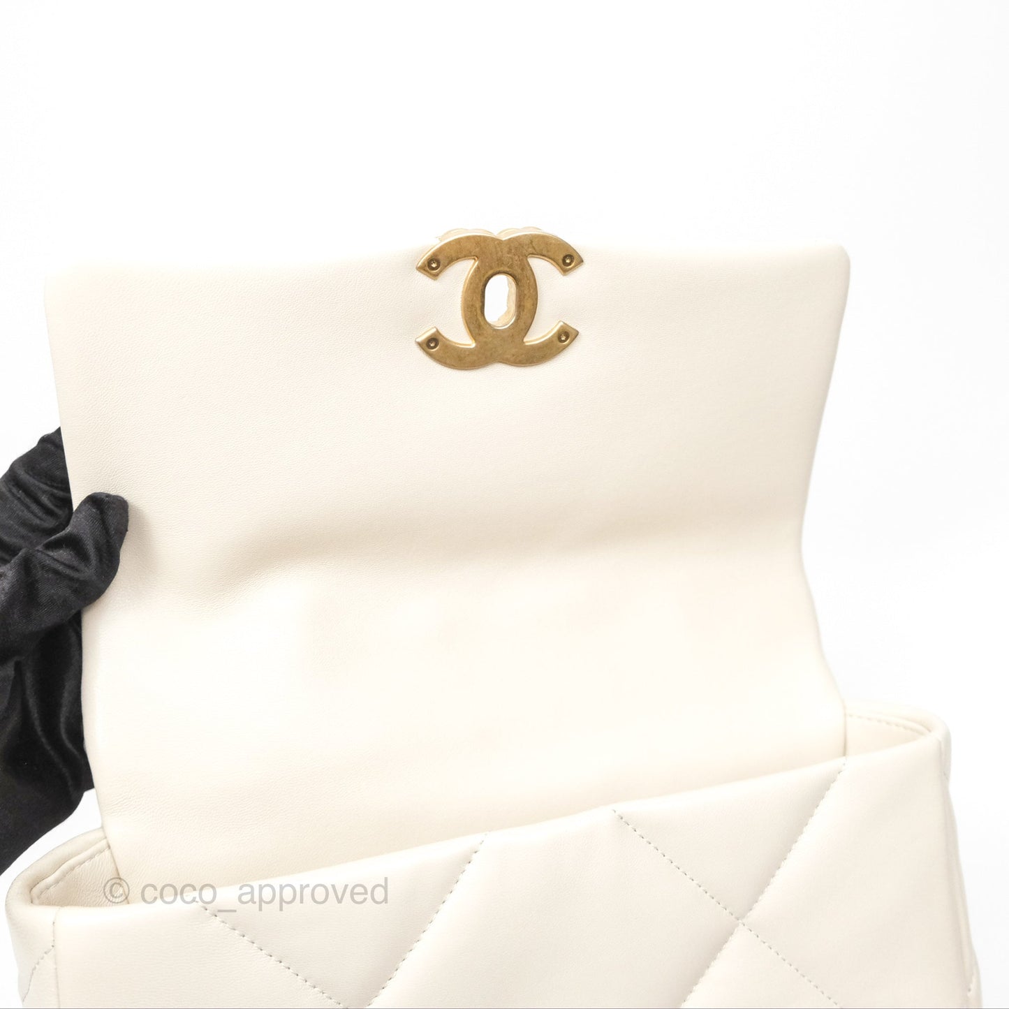 Chanel 19 Small Ivory Mixed Hardware