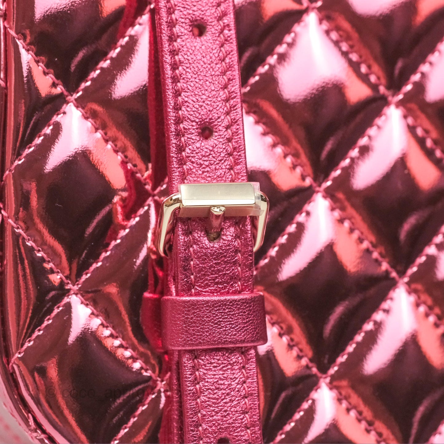 Chanel Small Flap Star Backpack Metallic Pink Mirror Calfskin Gold Hardware 24C