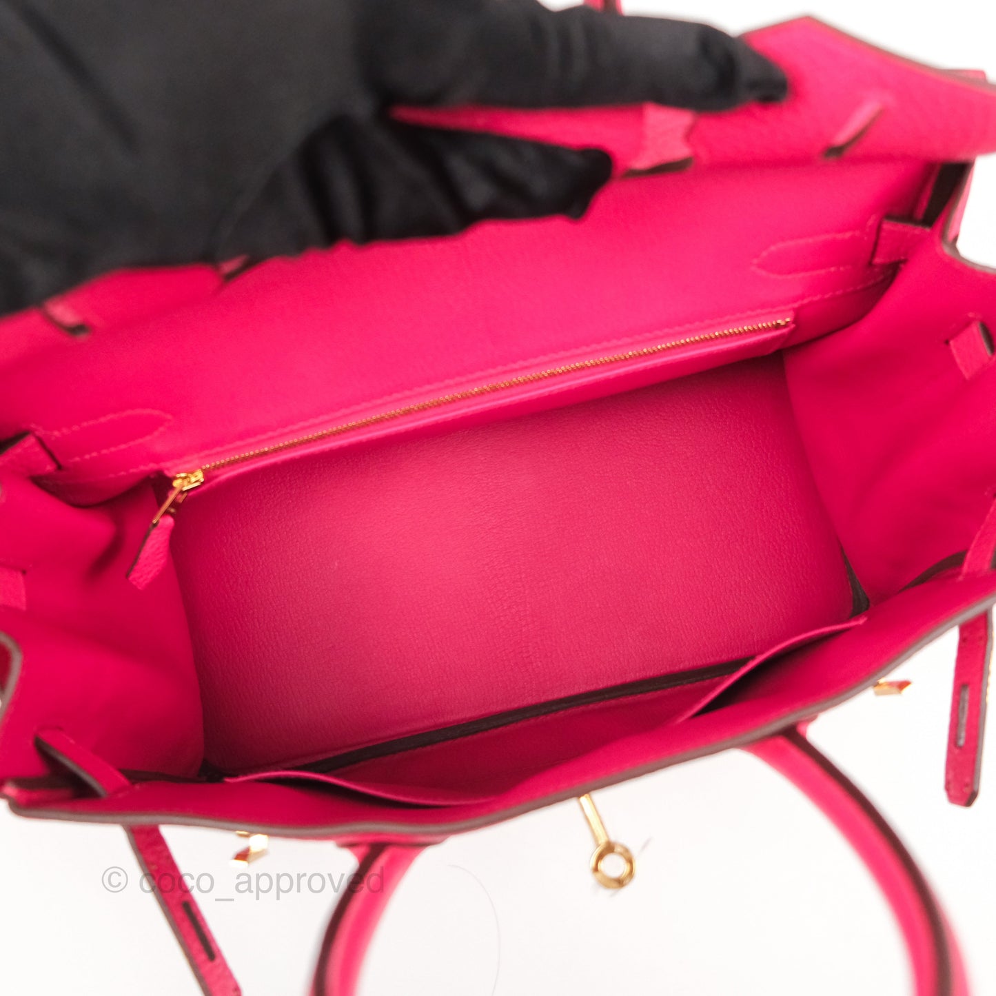 Hermès Birkin 30 Retourne I6 Rose Extrême Clemence Gold Hardware