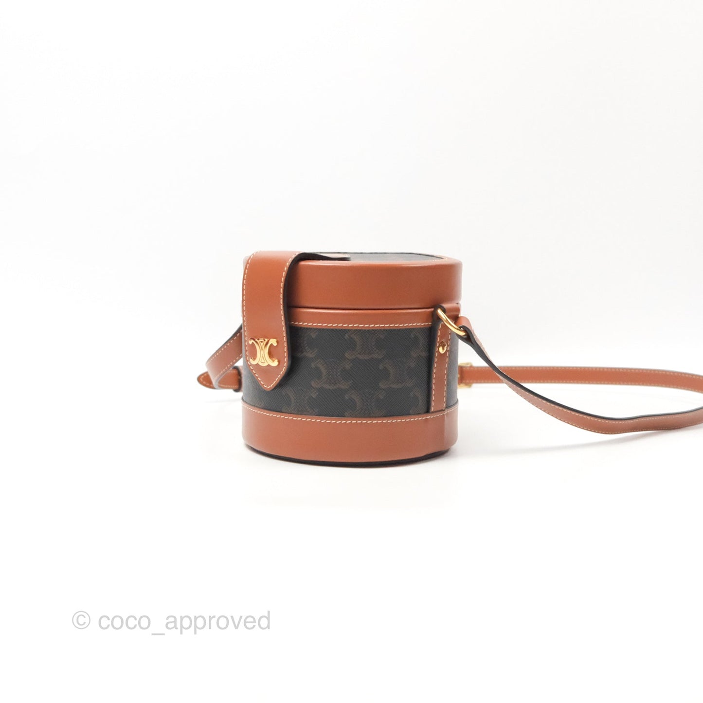 Celine Small Tambour Triomphe Canvas
