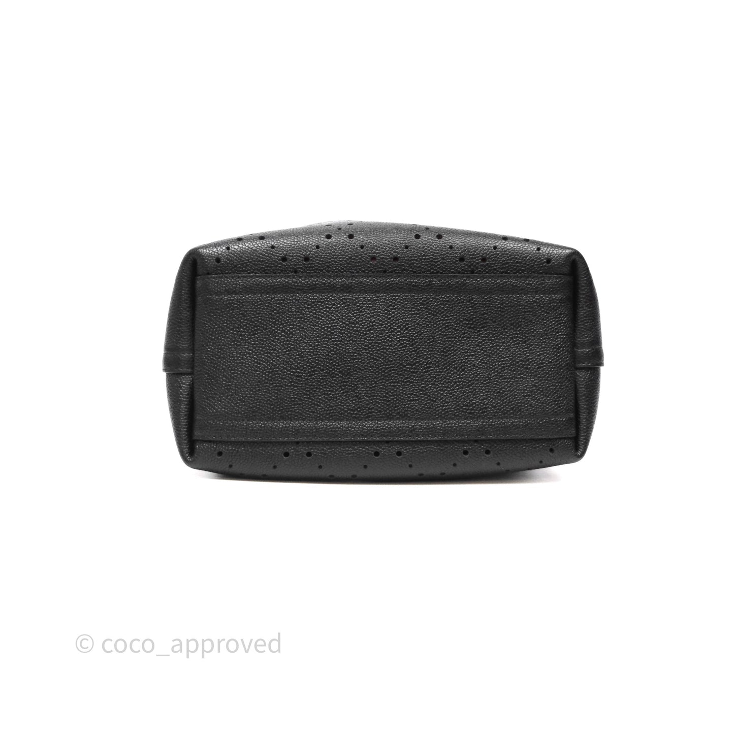 Chanel CC Drawstring Bucket Bag Black Caviar