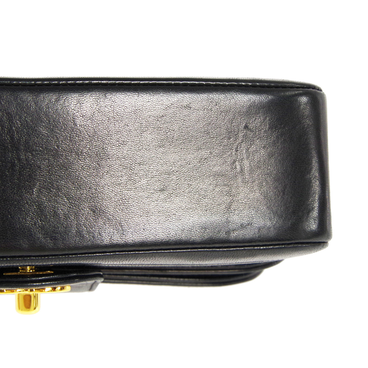 Luxury Chanel 1991-1994 Horizontal Flap Small Black Lambskin