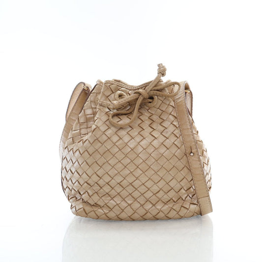 Luxury Bottega Veneta Vintage Intrecciato Bucket Bag