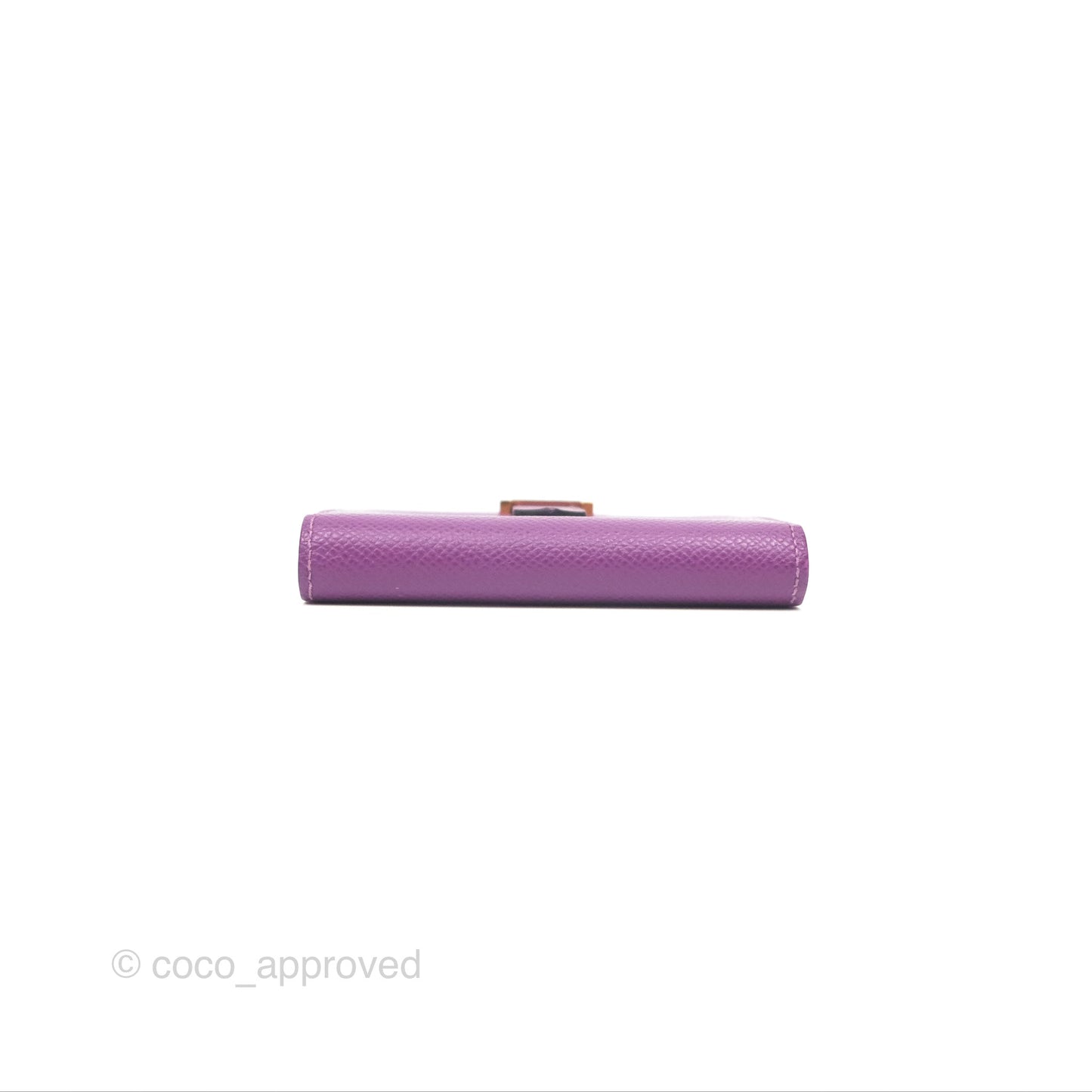 Hermès Bearn Card Holder Epsom Anemone Gold Hardware