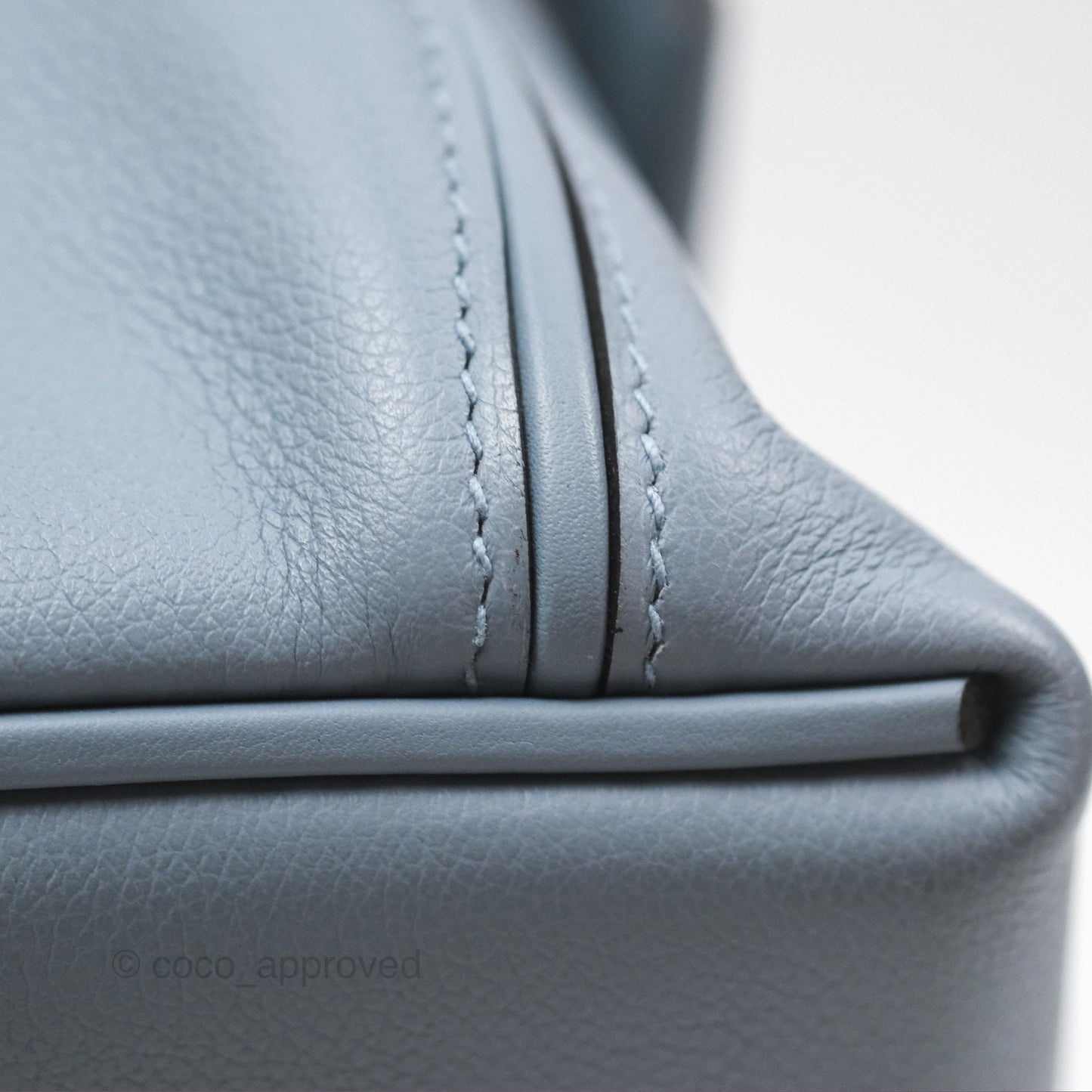 Hermès 24/24 21 Mini Bleu Lin J7 Evercolor/ Swift Gold Hardware