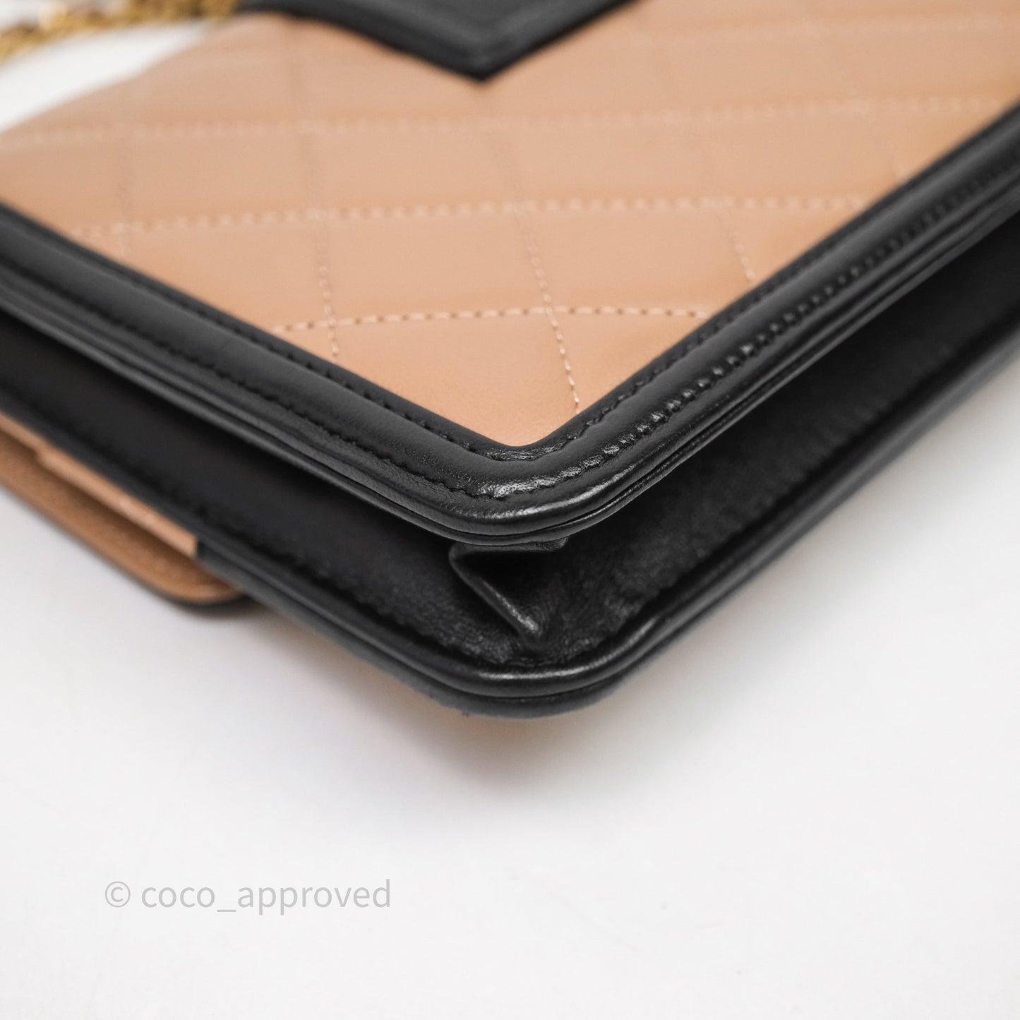 Chanel Quilted Medium Elegant CC Flap Beige Lambskin Gold Hardware
