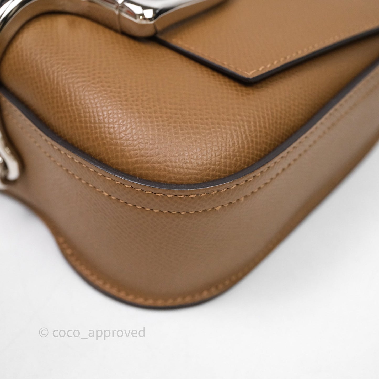 Hermès Della Cavalleria Mini Bag Alezan 3G Epsom Palladium Hardware