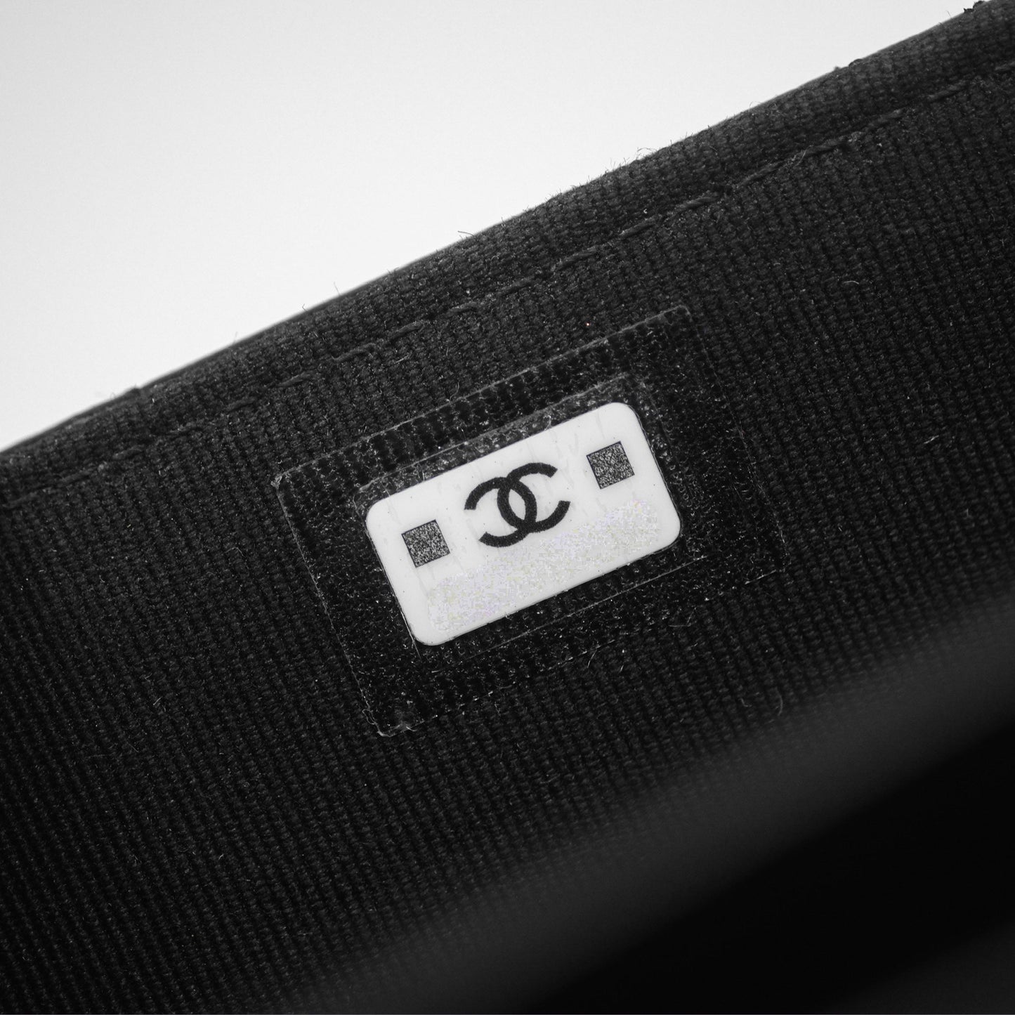 Chanel Quilted Phone Holder with Chain Black Shiny Calfskin Gold Hardware 23A