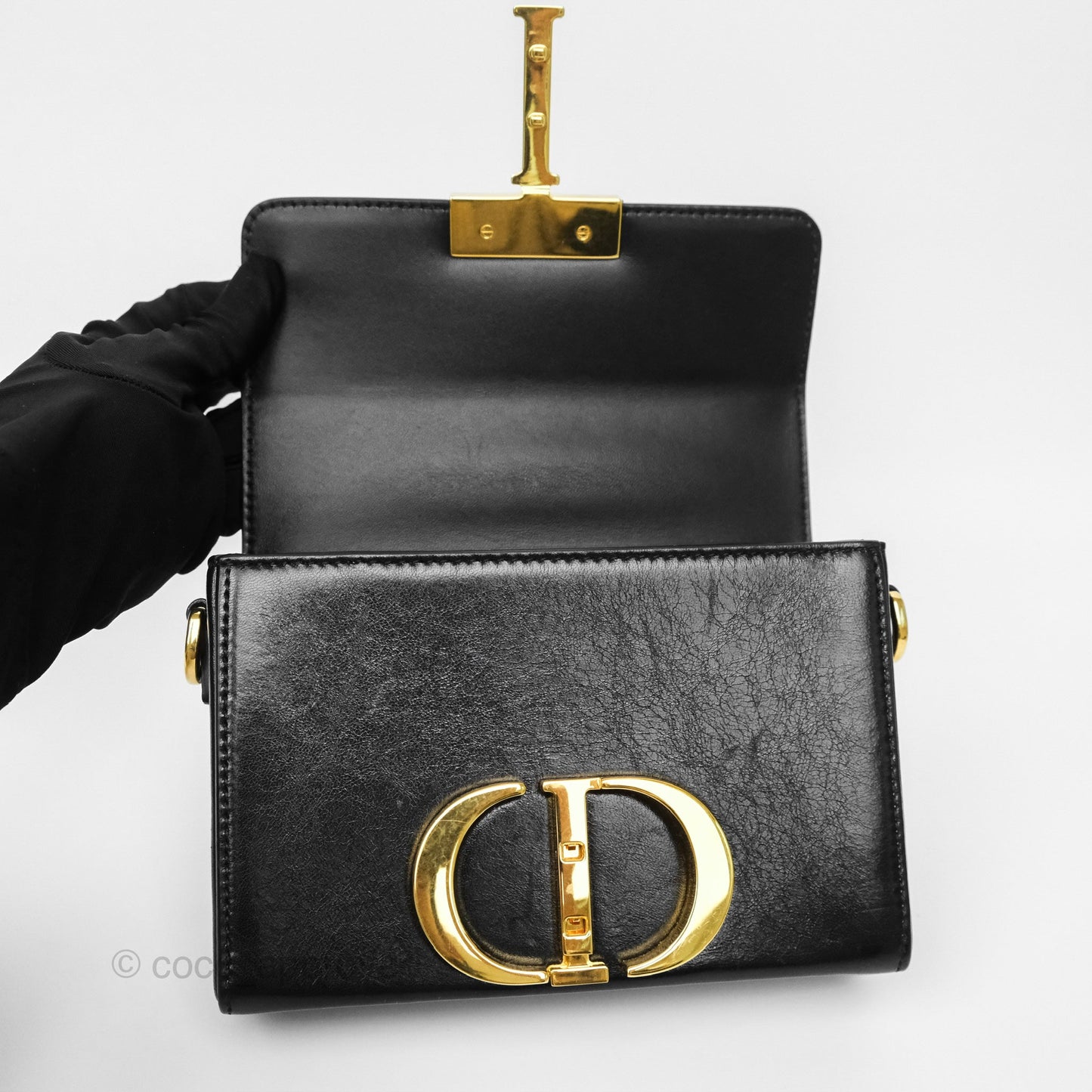 Christian Dior 30 Montaigne Box Bag Black