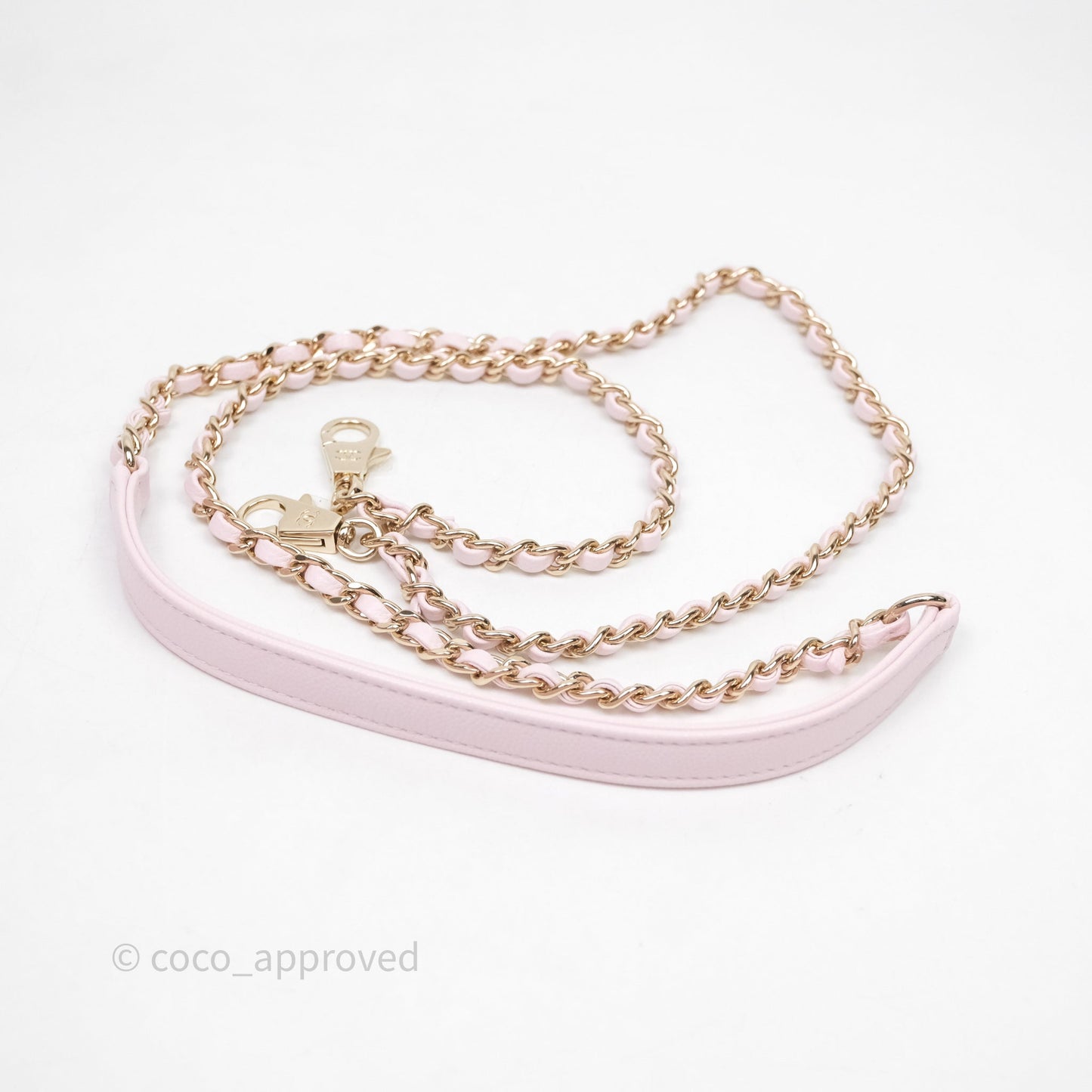 Chanel Mini Coco Handle Light Pink Caviar Gold Hardware