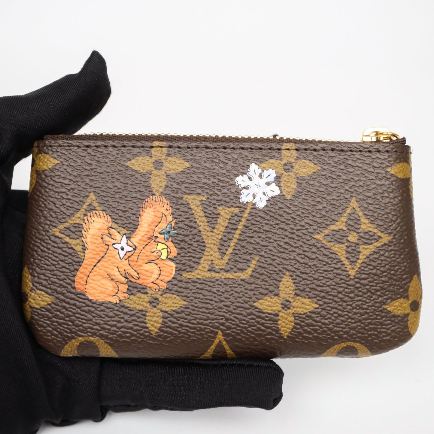 Louis Vuitton Vivienne Wintery Travel Collection Key Pouch Monogram Canvas