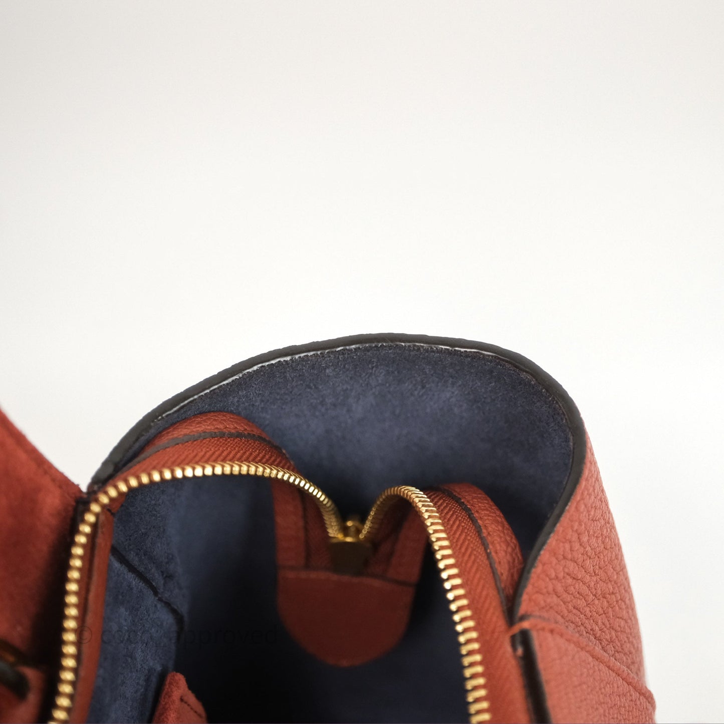 Celine Mini Belt Bag Brick Red Grained Goatskin Gold Hardware