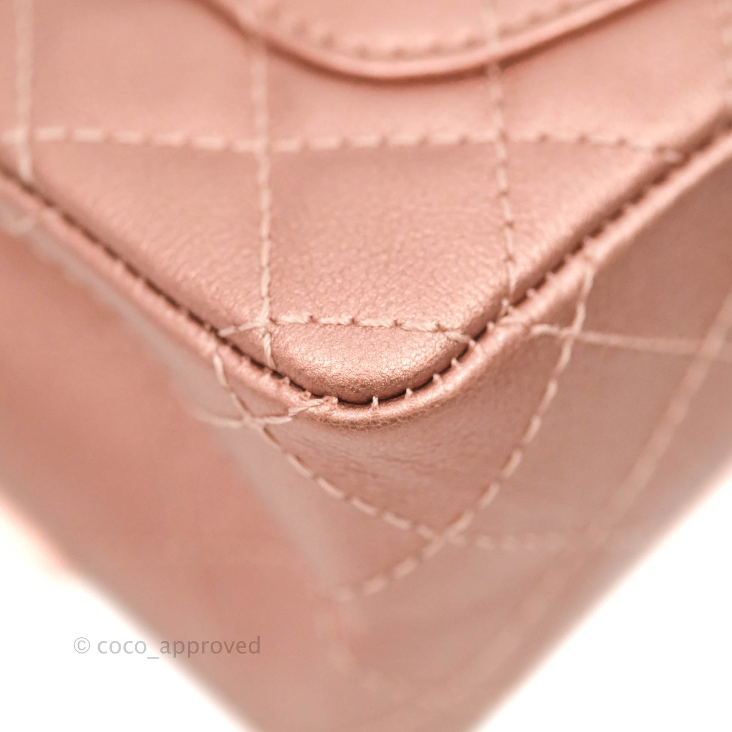 Chanel Mini Reissue 224 Metallic Calfskin Rose Gold