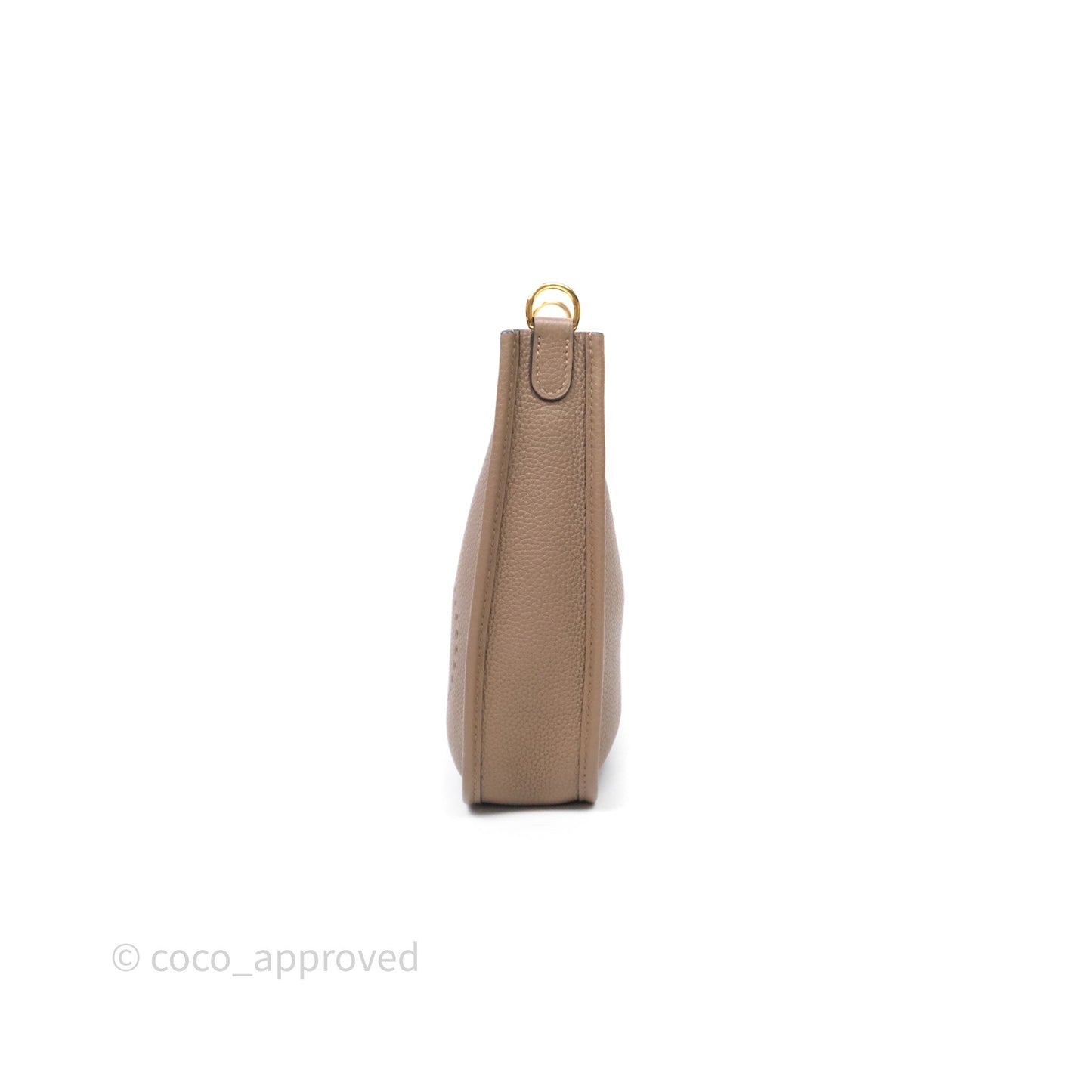 Hermès Mini Evelyne 16 Etoupe Clemence Gold Hardware