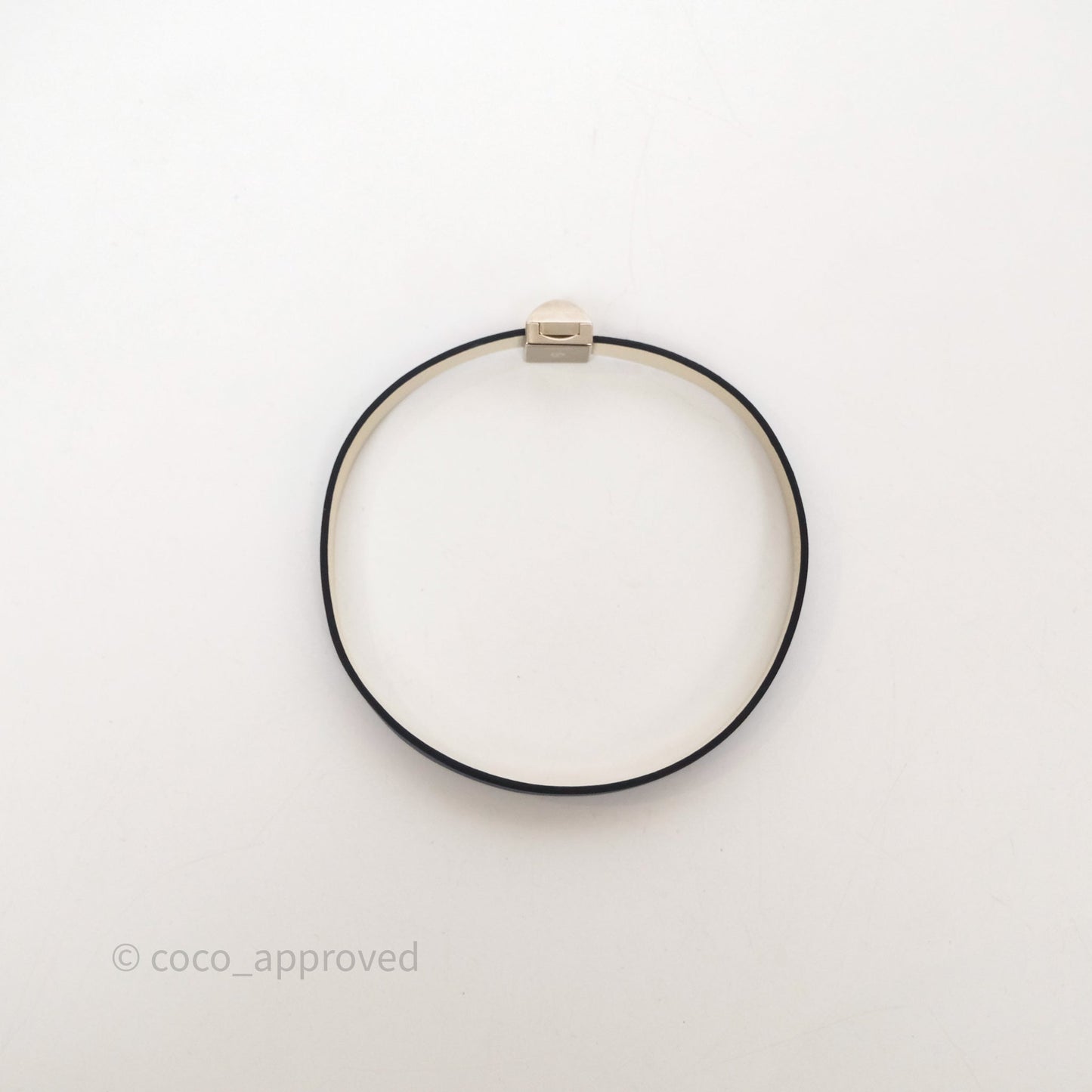 Hermes Cuir Medor Infini Double Tour Bracelet Bleu Brighton Swift Palladium Hardware