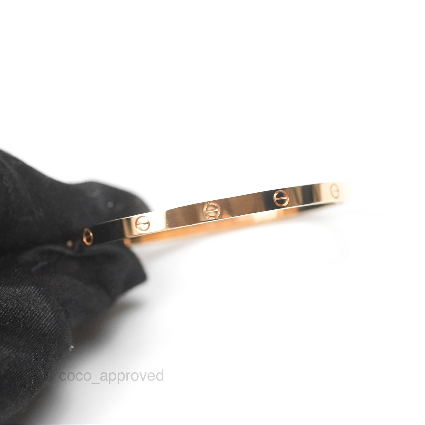 Cartier Small Love Bracelet Rose Gold Size 15