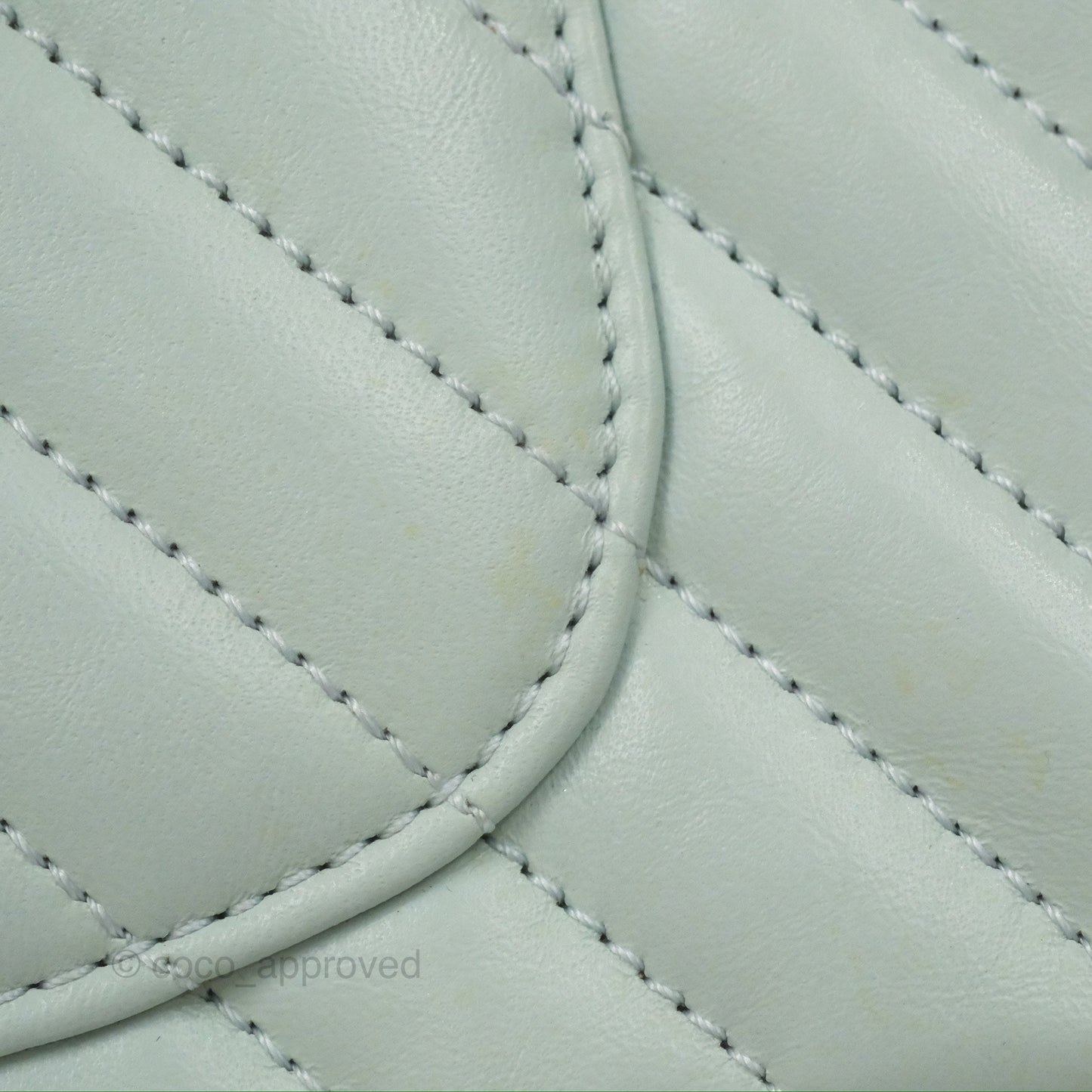 Chanel Mini Reissue 224 Blue Aged Calfskin Silver Hardware