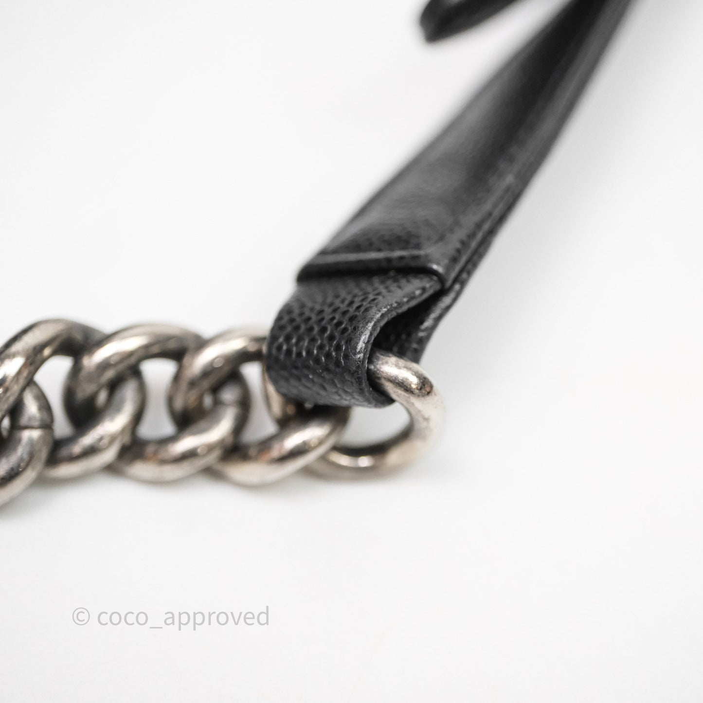 Chanel Quilted Medium Boy Black Caviar Ruthenium Hardware