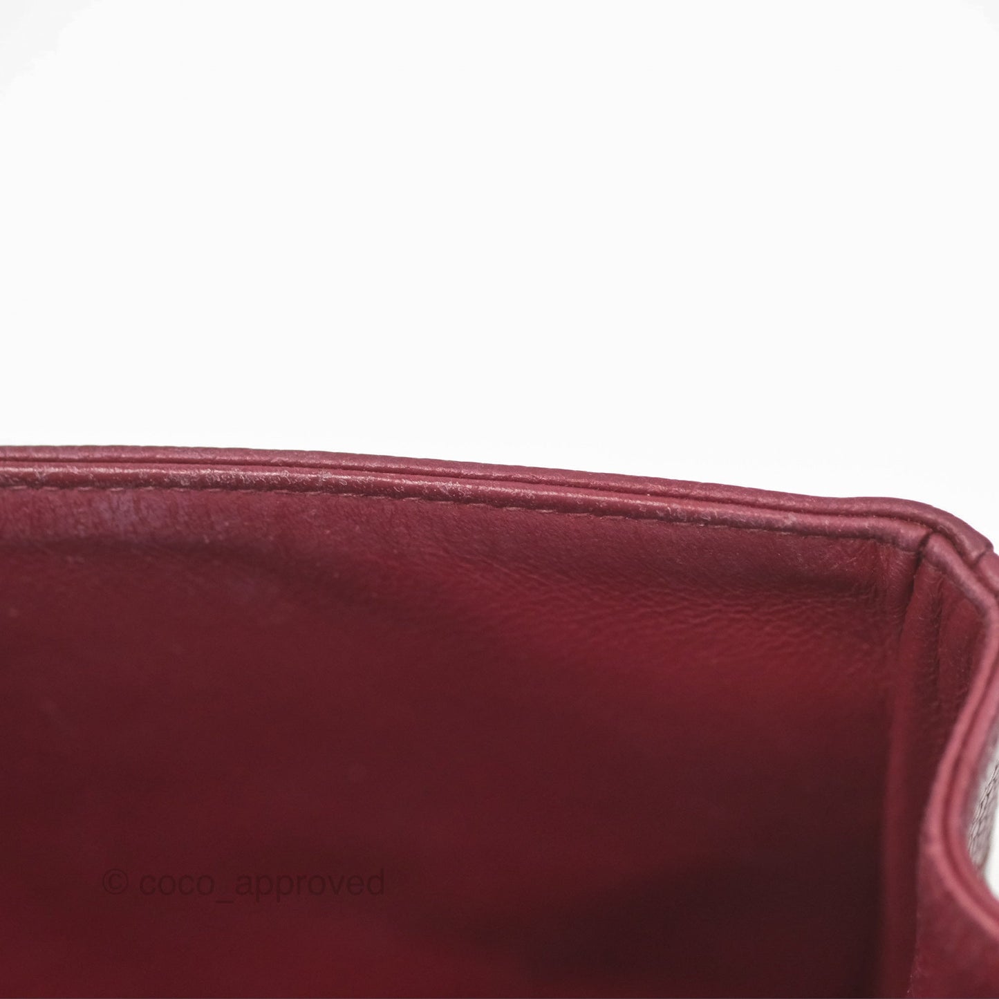 Chanel Vintage Classic Small S/M Flap Burgundy Caviar 24K Gold Hardware