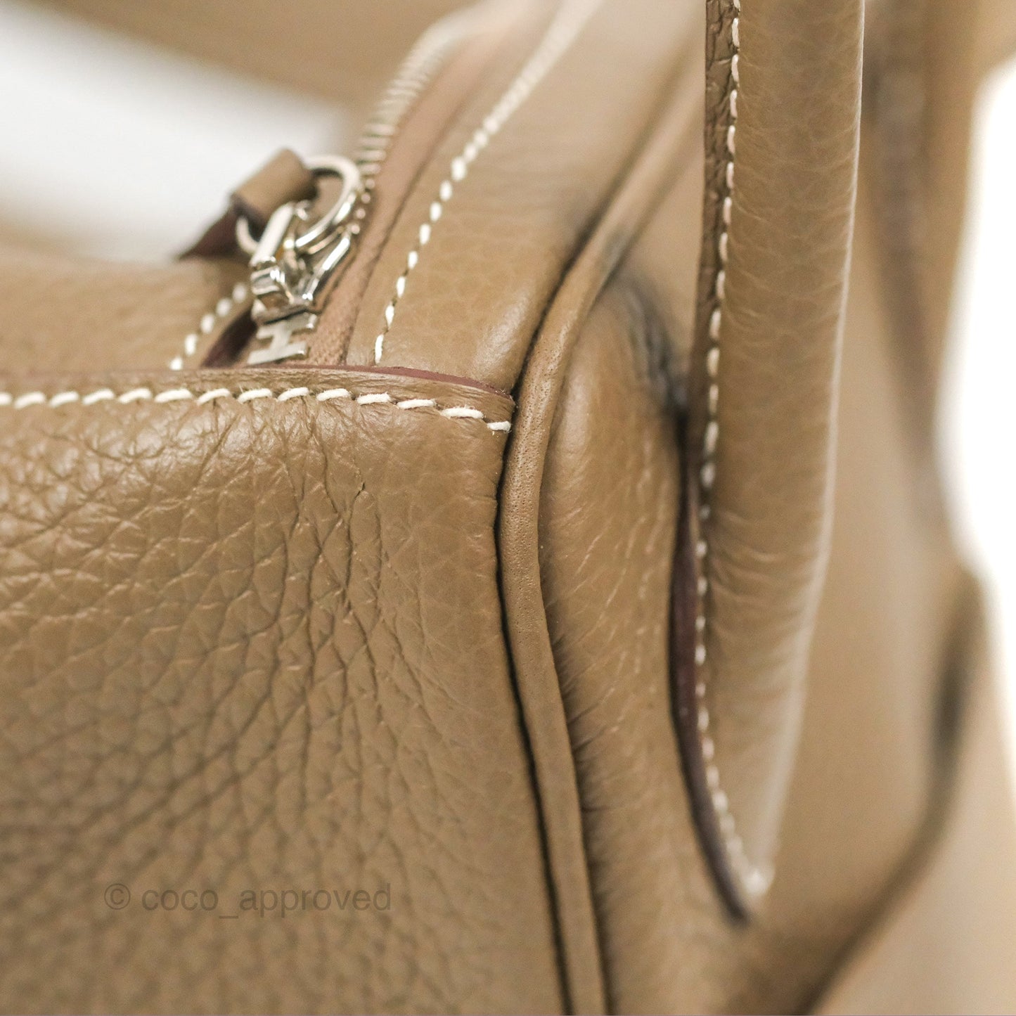 Hermès Lindy 26 Etoupe Clemence Palladium Hardware