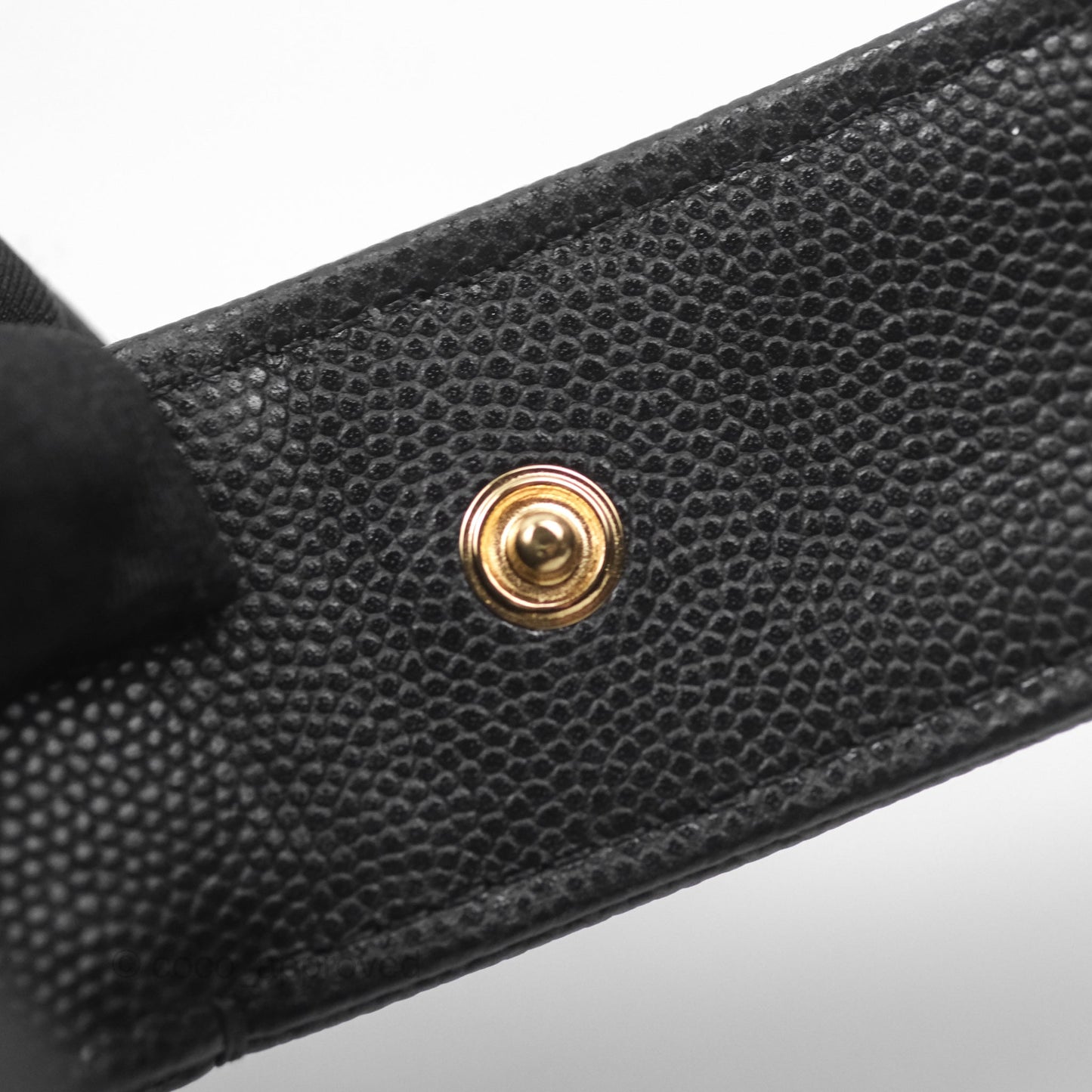 Chanel Bow Hobo Pouch Black Caviar Gold Hardware 24S