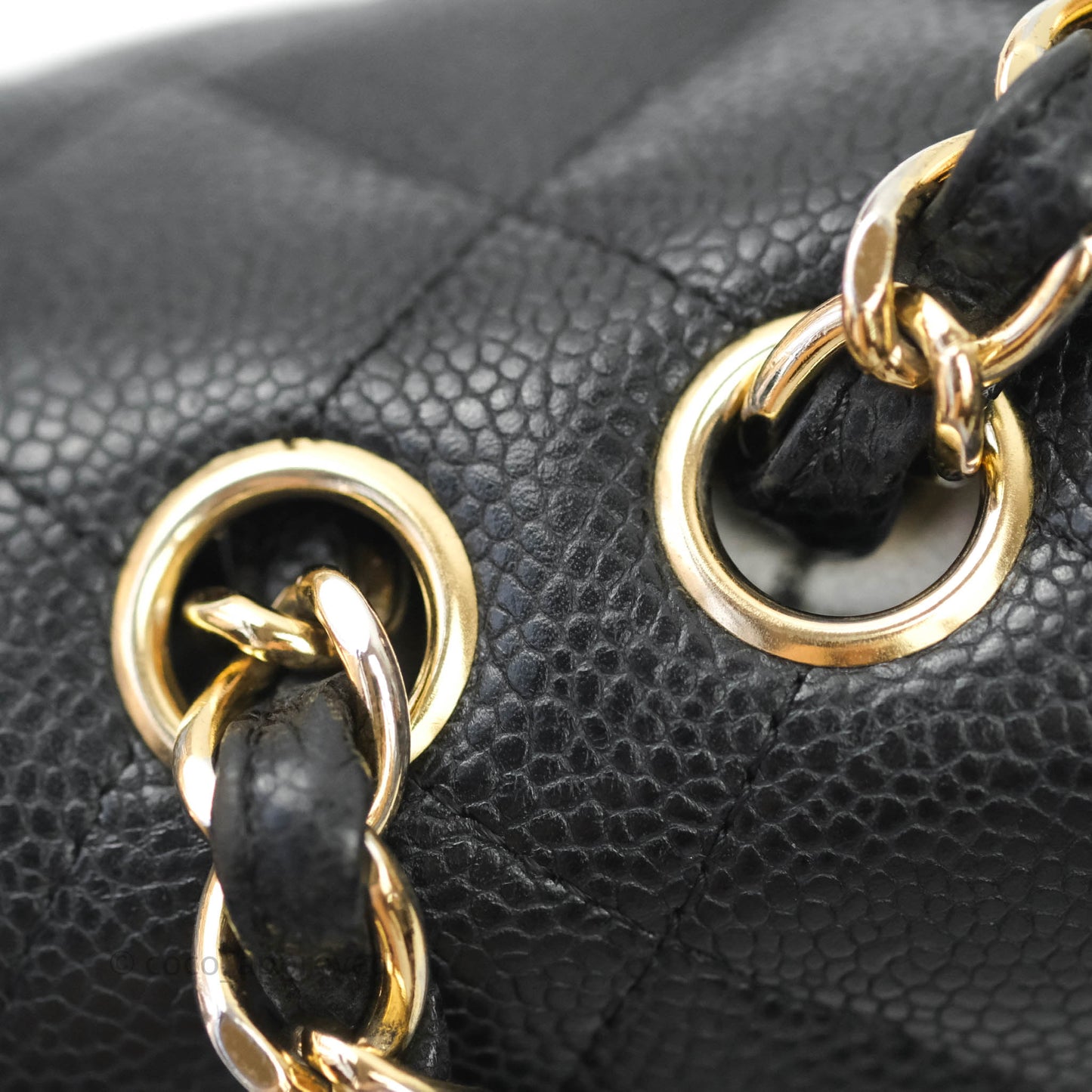Chanel Classic Jumbo Single Flap Black Caviar 24K Gold Hardware⁣⁣