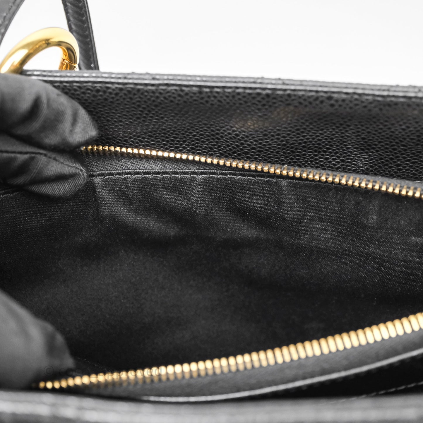 Chanel GST Black Caviar Gold Hardware