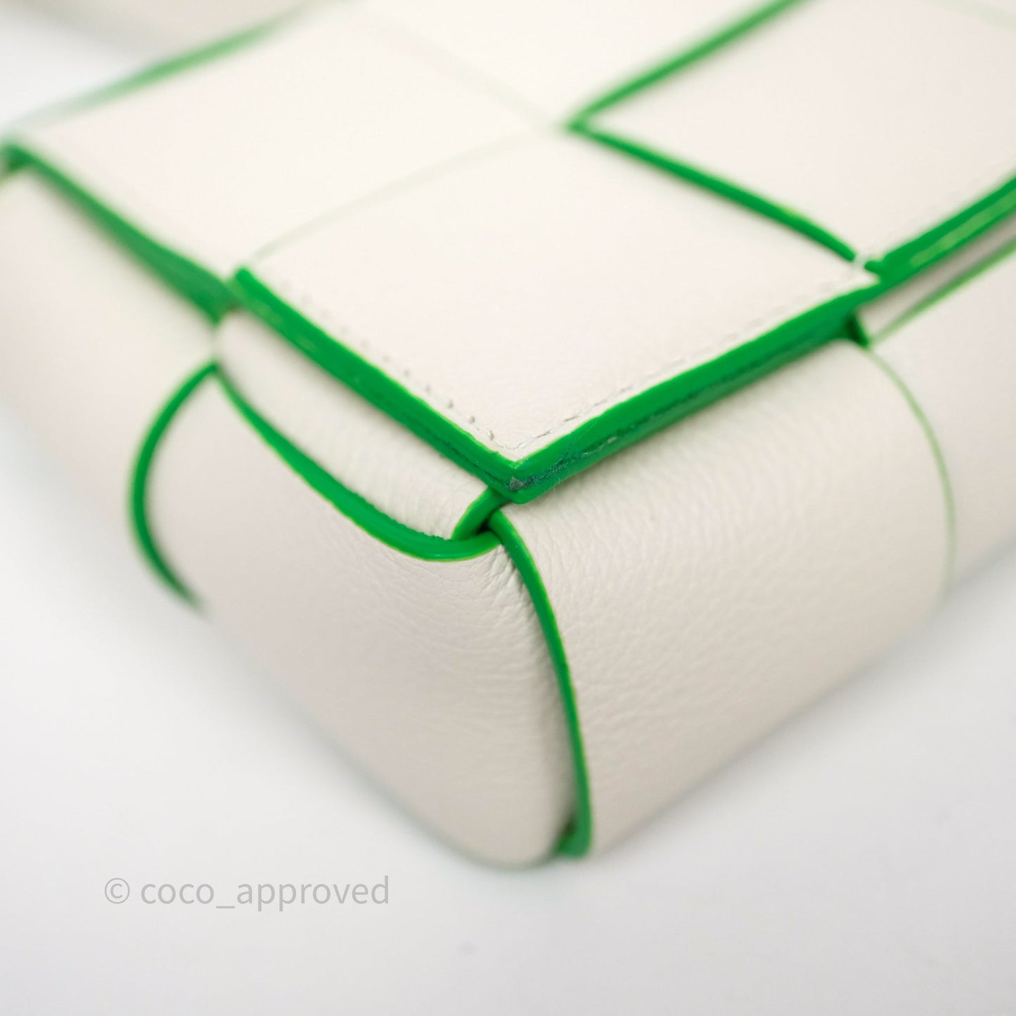 Bottega Veneta Cassette Mini Bag White/ Parakeet
