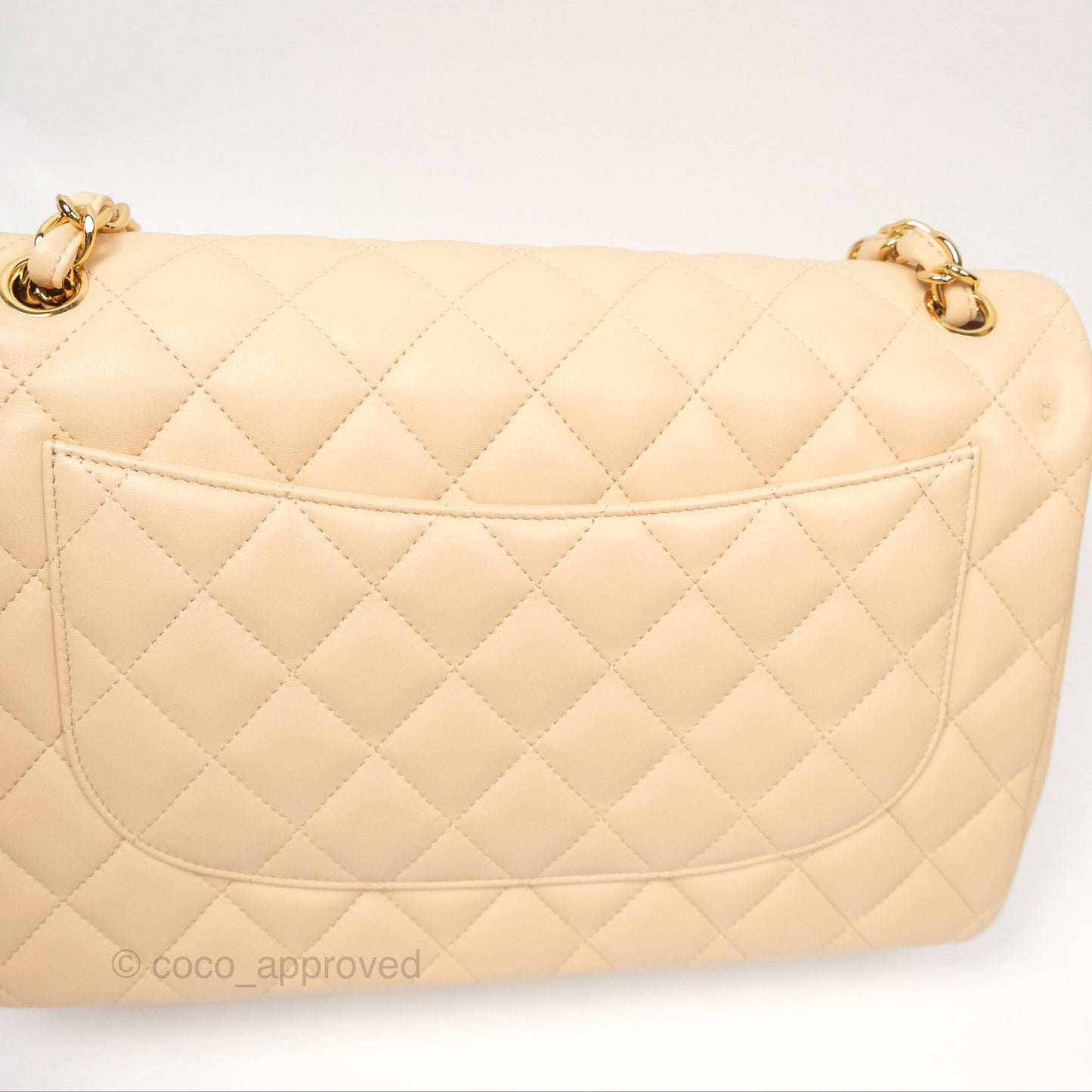 Chanel Jumbo Double Flap Beige Lambskin Gold Hardware⁣⁣