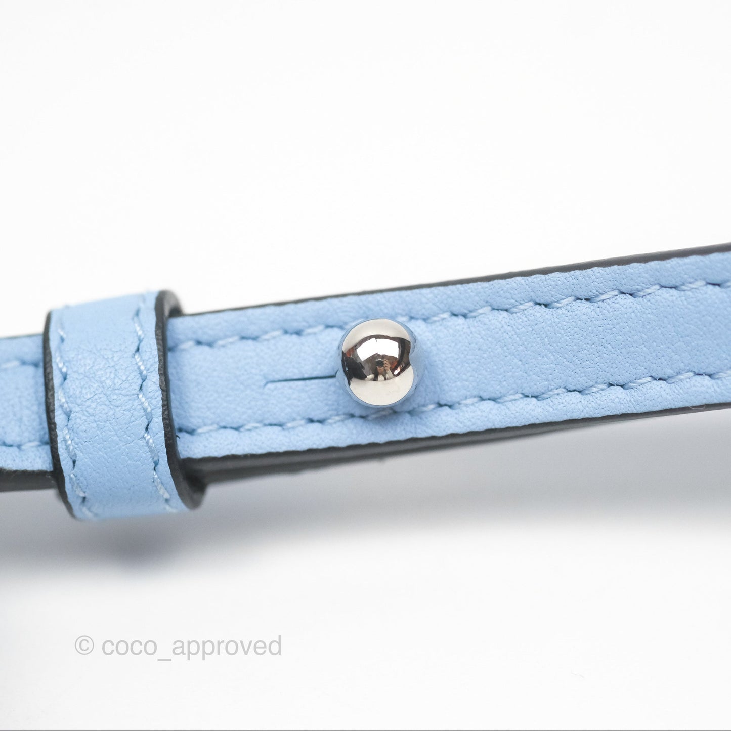 Loewe Elephant Bag In Classic Calfskin Blue
