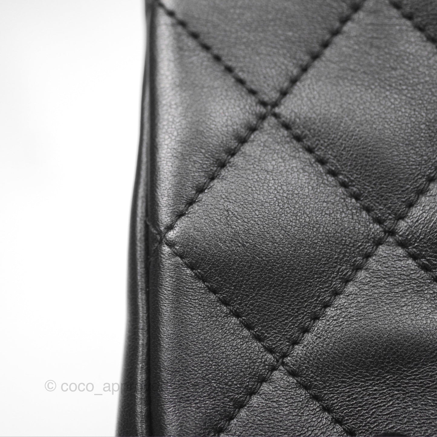 Chanel Small Chain Flap Bag Black Lambskin Aged Gold Hardware 22A