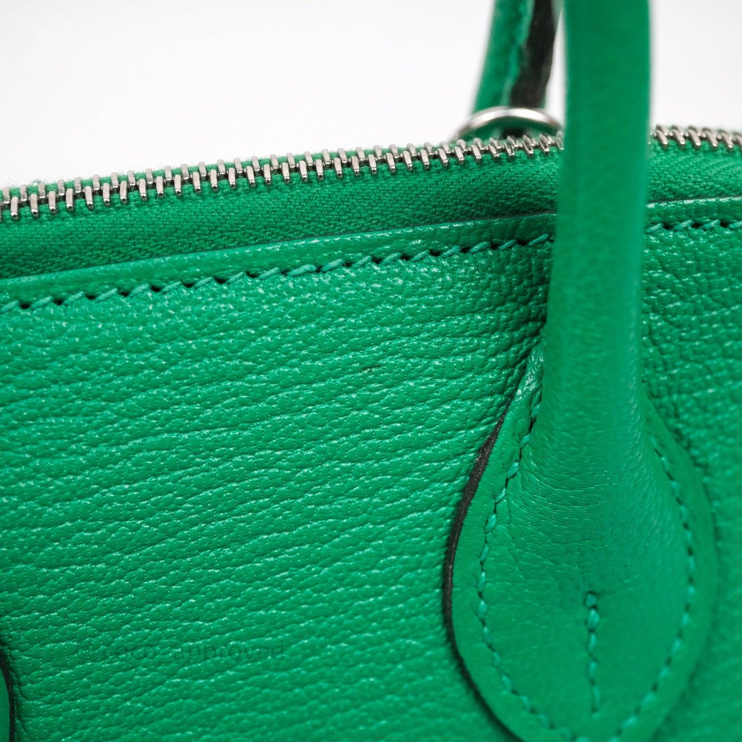 Hermès Bolide Mini 1923 Menthe 6W Chèvre Mysore Palladium Hardware