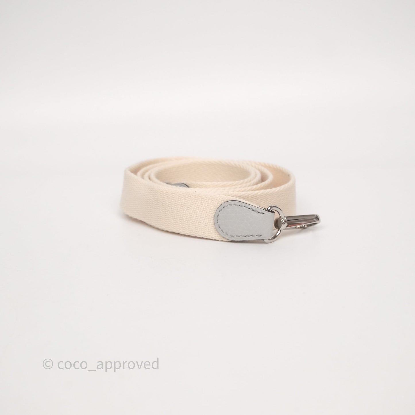 Hermès Mini Evelyne 16 Bleu Pale/Nata 08 Clemence Palladium Hardware