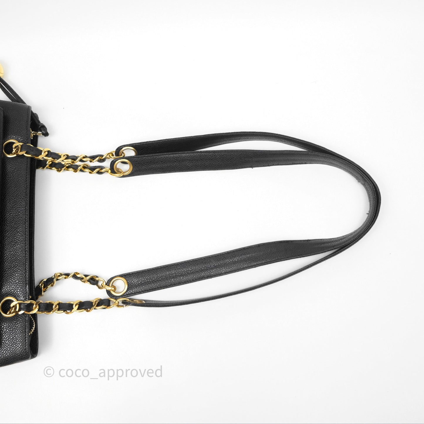 Chanel Vintage Tote Black 24K Gold Hardware