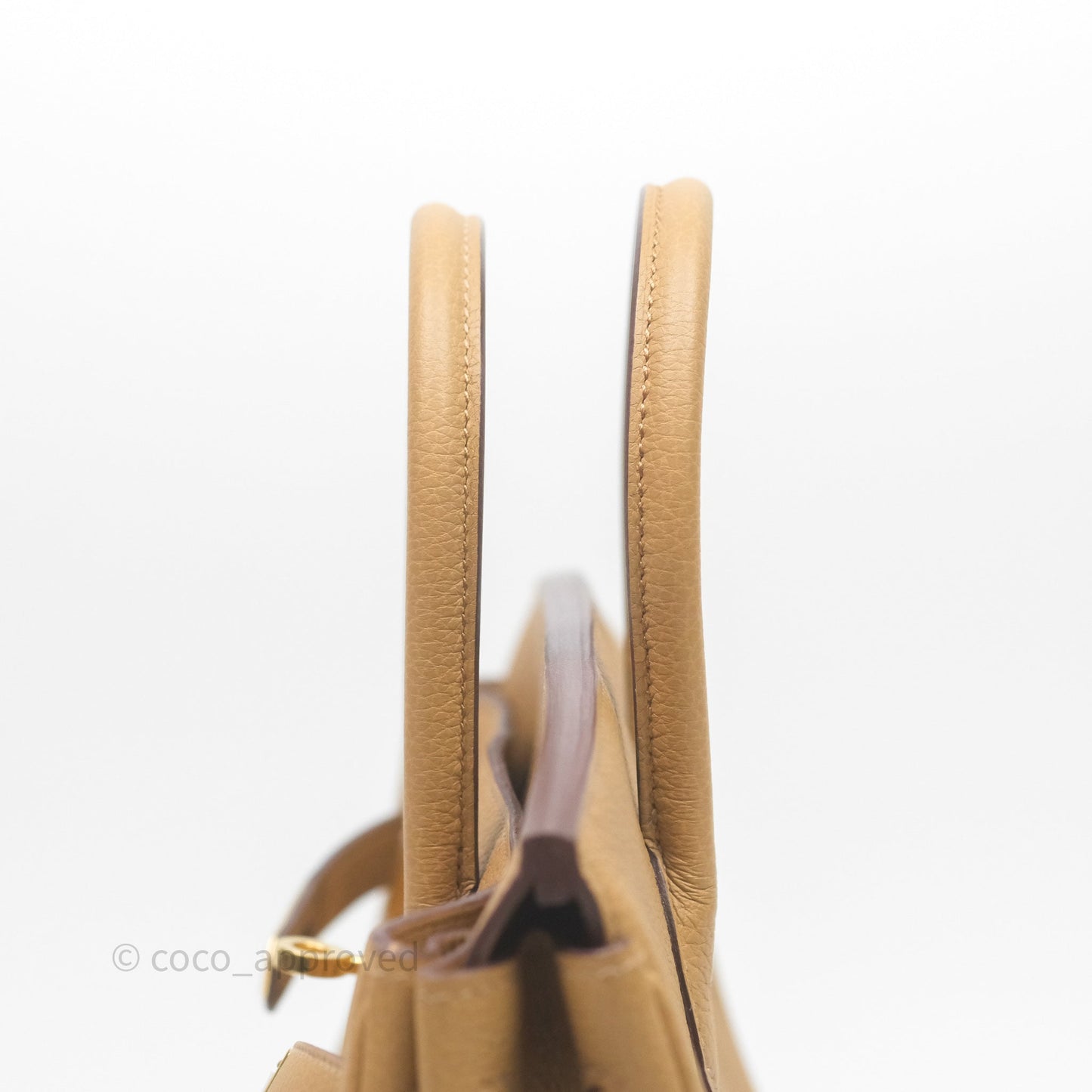 Hermès Birkin 25 Retourne Biscuit 4B Togo Gold Hardware