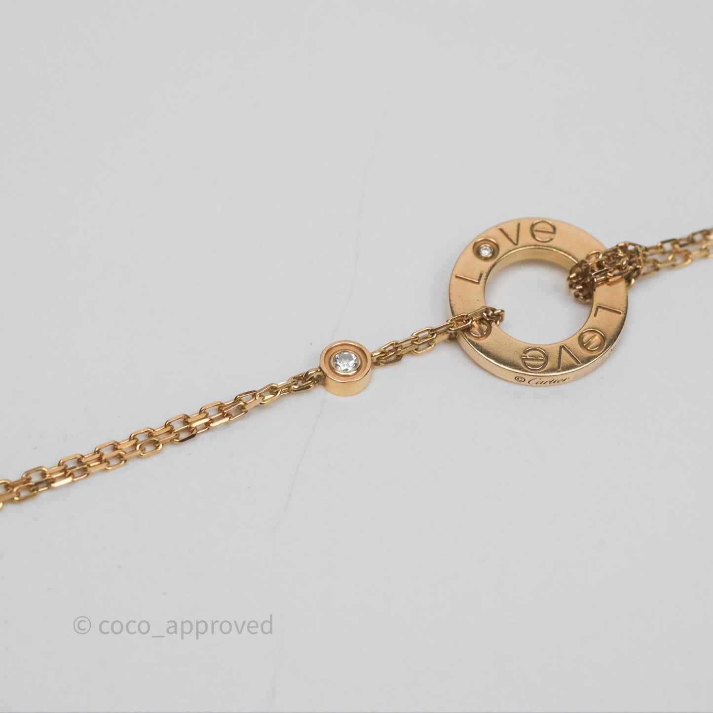 Cartier Love Bracelet Rose Gold Diamonds